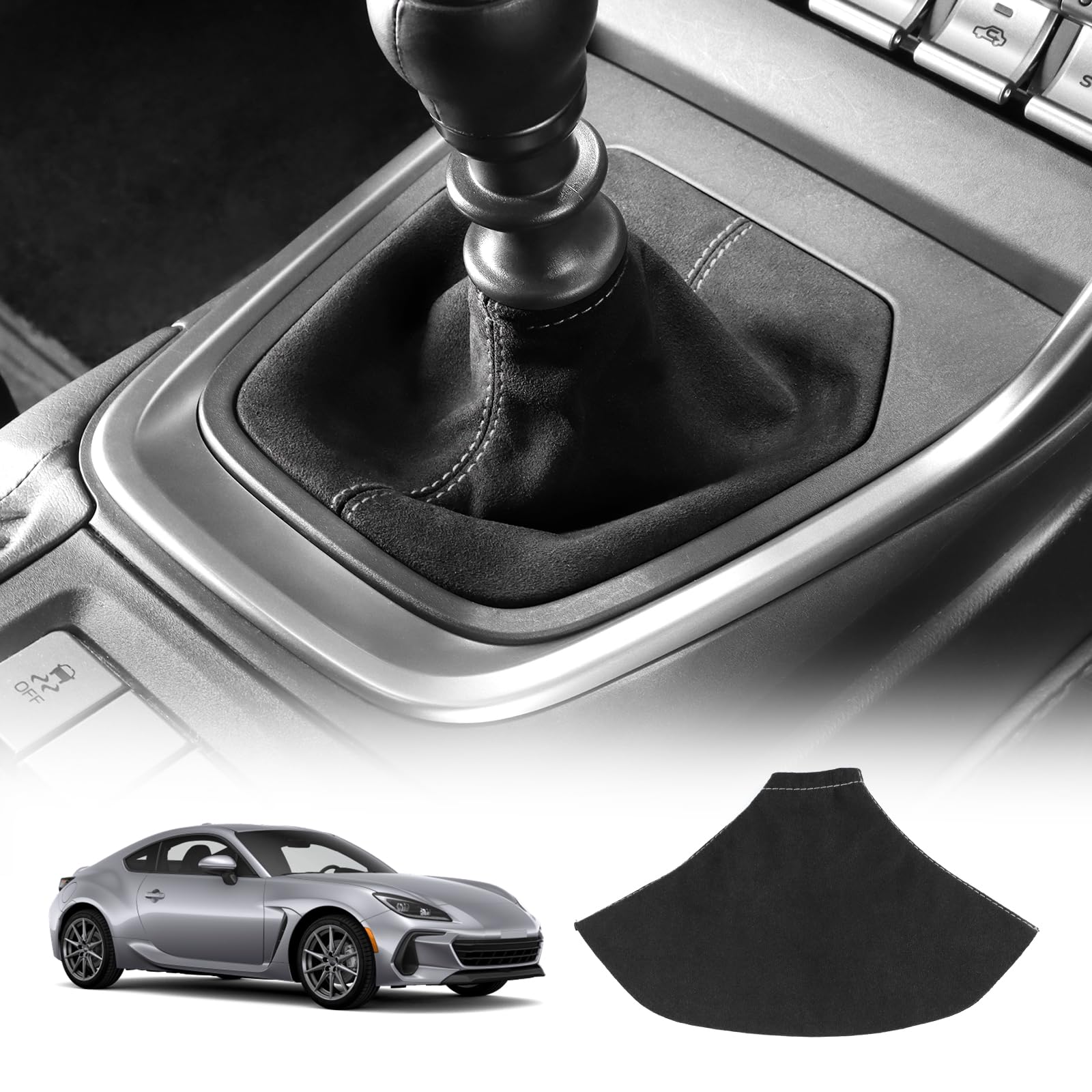 KUNGKIC MT トヨタ GR86 ZN8 スバル BRZ ZD8 2021-2025 専用 シフトブーツ アルカンターラスエード調 ..