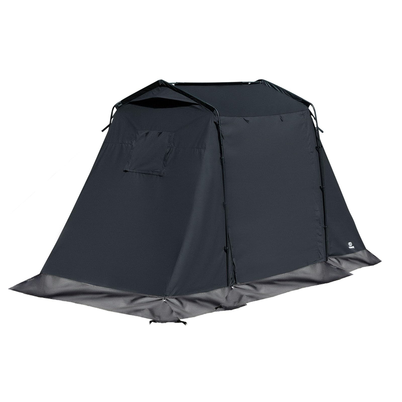 Rakuten - GOGlamping CABIN ロッジテント TC ソロテント ポリコットン 高さ190cm・センターポールなし 前幕拡張可 前後開閉可【通気・撥水・難燃】四季対応 スカート付き【メッシュ/耐熱シート窓】 焚き火可 難燃 遮光 日よけ 撥水 多機能 ソロ