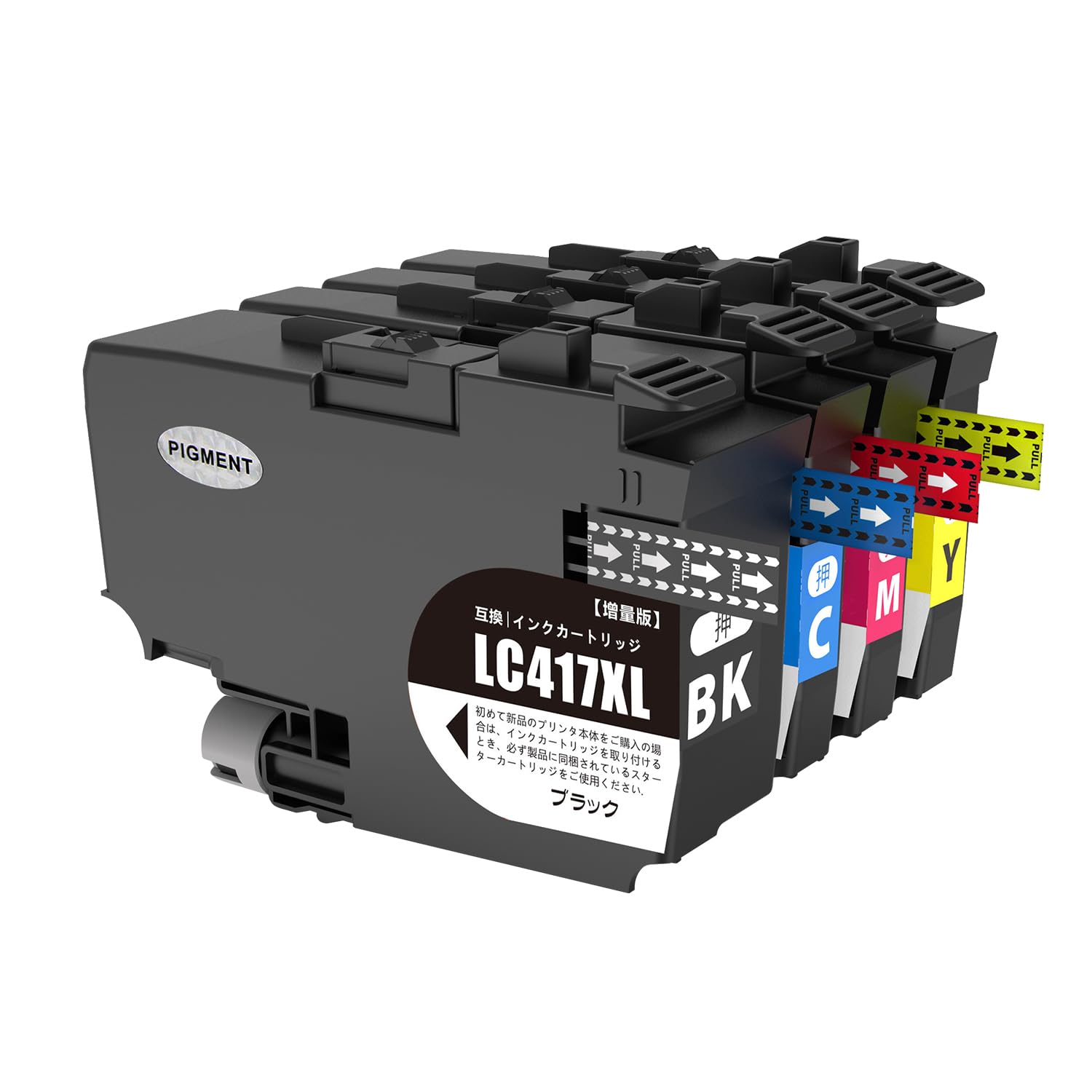 【CARTRIX】ブラザー用 LC417XL-4PK 互換インクカートリッジ 全色顔料 大容量4色セット Brother プリン..