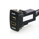 USB入力ポート&HDMI入力ポート オーディオパーツ スイッチホールパネル HONDA ホンダ車系用 (サイズA:44*25.5mm)