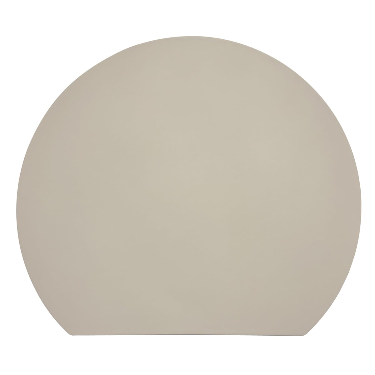 hiino kano まな板 耐熱 エラストマー 丸いまな板 かまぼこ型 食洗機対応 抗菌 軽量 薄型 広く使える ノンスリップ カッティングボード 両面利用可能 新居祝い アウトドア適用 (ベージュ, 大(35×29cm))