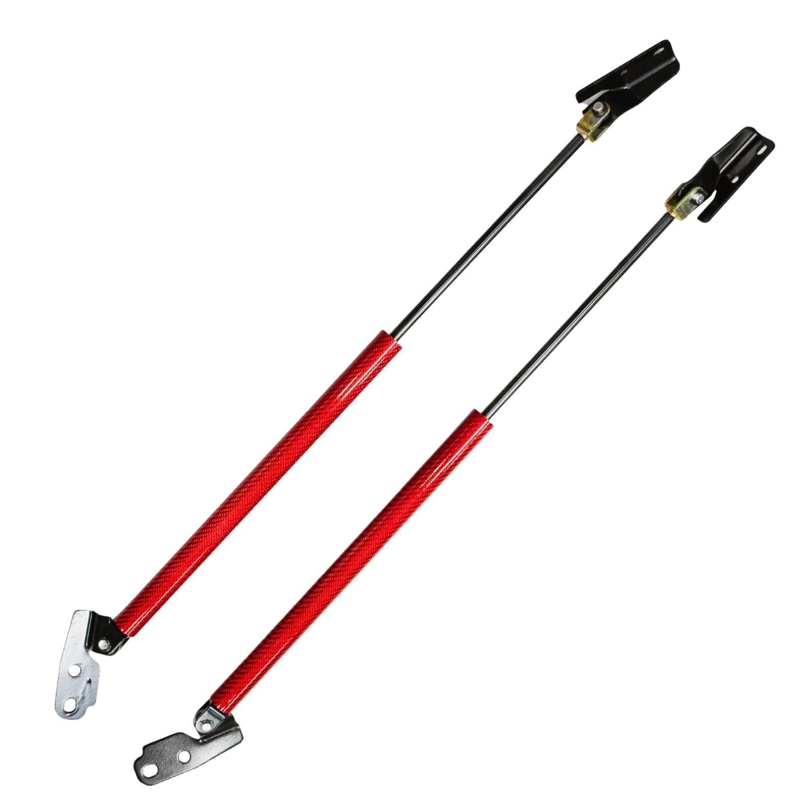楽天VanVenusXIANGSHANG （増圧品10kg） NV350キャラバン E26型 標準ルーフ 強化ダンパー リアゲートダンパー バックドアダンパー リアハッチダンパー トランクダンパー 車検対応 交換用品 2本組 赤カーボン [並行輸入品]