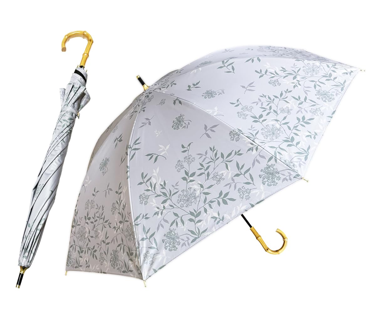 hiino kano 傘 レディース 日傘 uvカット 遮光 長傘 日傘兼用雨傘 レディース 超軽量 ...