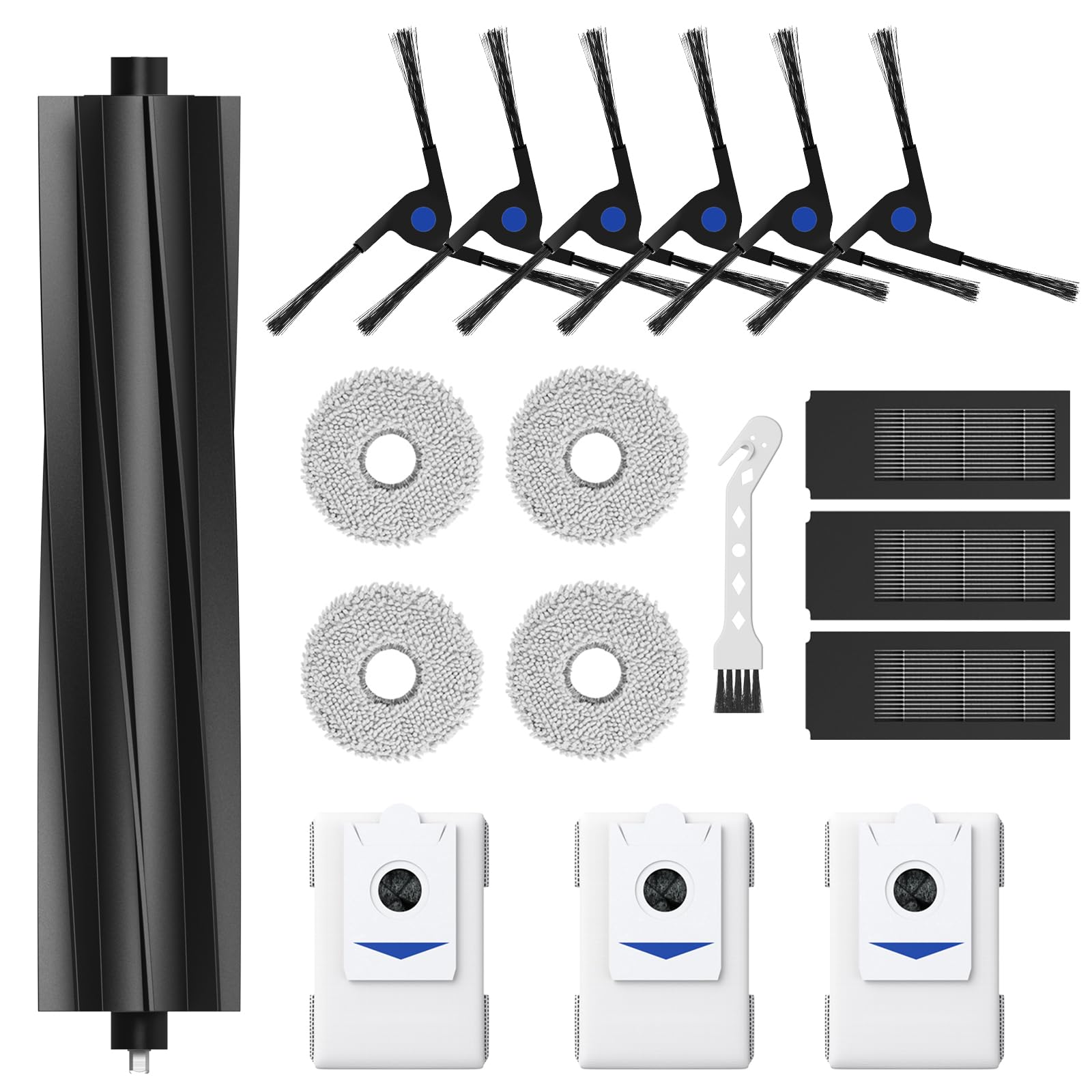 X2 OMNI 消耗品 ロボット掃除機交換用 パーツキット 紙パック 繰り返し用モップ フィルター ブラシ 18..