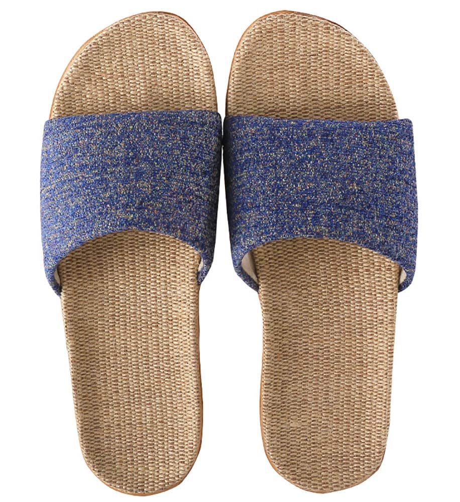 [Euyqs] レディース メンズ ルームシューズ 夏春 スリッパ 室内履きホームシューズ (ネイビー, measurement_26_point_0_centimeters)