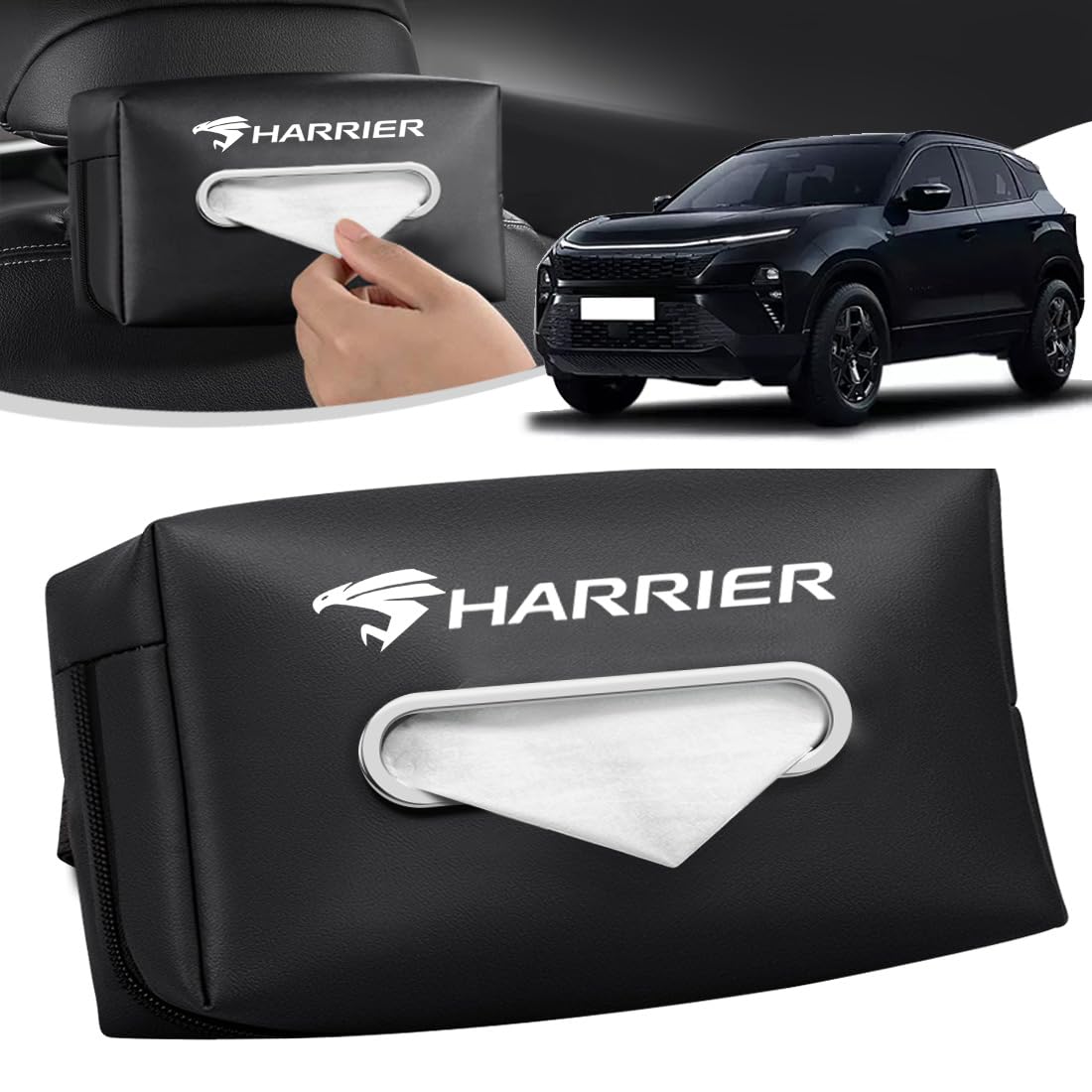LUTU 新型ハリアー専用 80系/60系~全シリーズ適用 ハリアーカスタム 車用ティッシュケース ティッシュ..