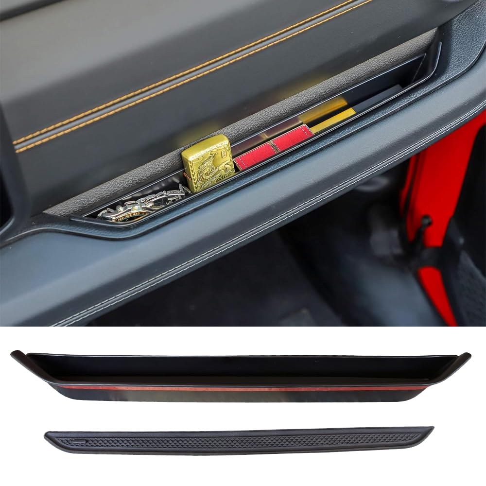 YOCTM ドアハンドルポケット ジープ ラングラー JL グラディエーター JT 4XE 2024 2025 グローブボックス 助手席 収納ケース ドアポケット 小物入れ 内装 カスタム パーツ