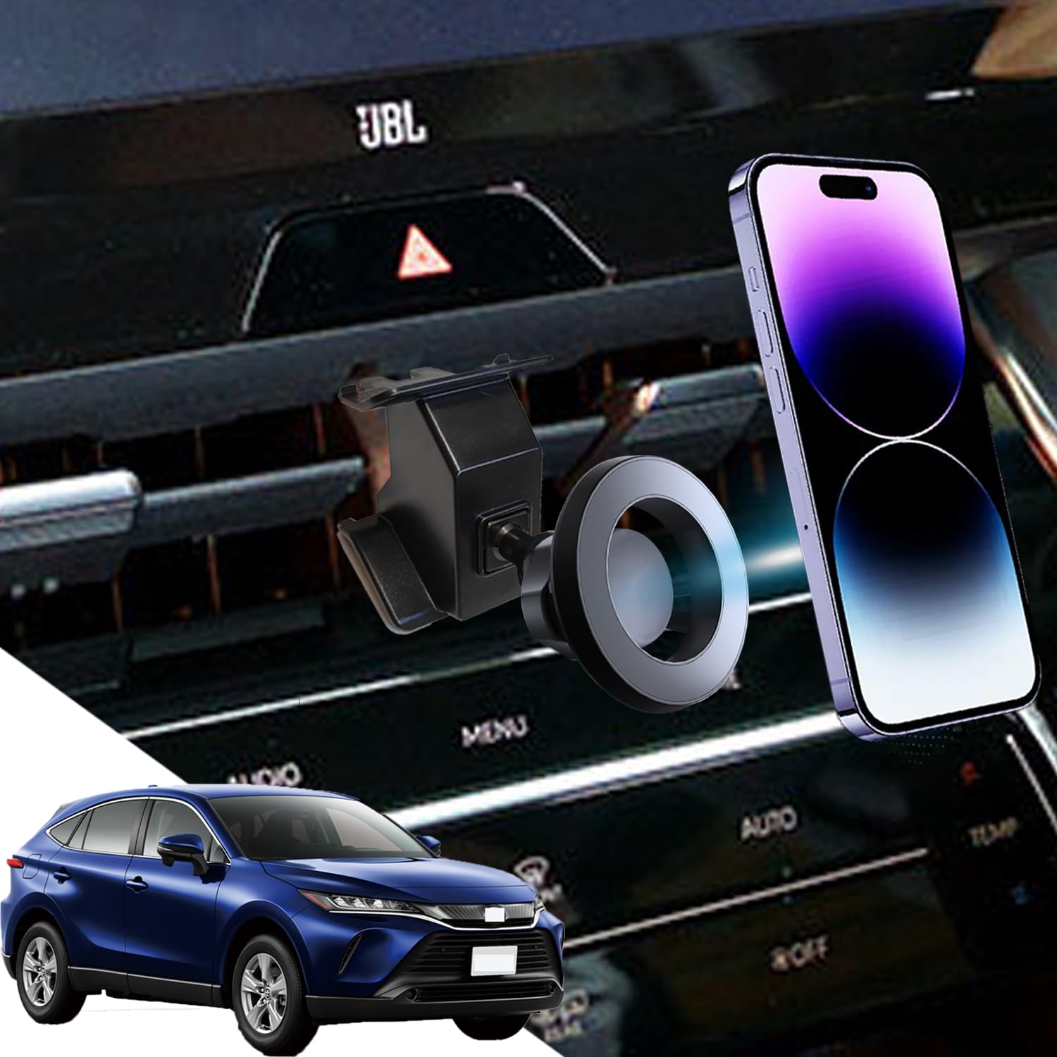 【ハリアー スマホホルダー】oricarmes トヨタ ハリアー スマホホルダー 80系 マグネット 片手操作 80..