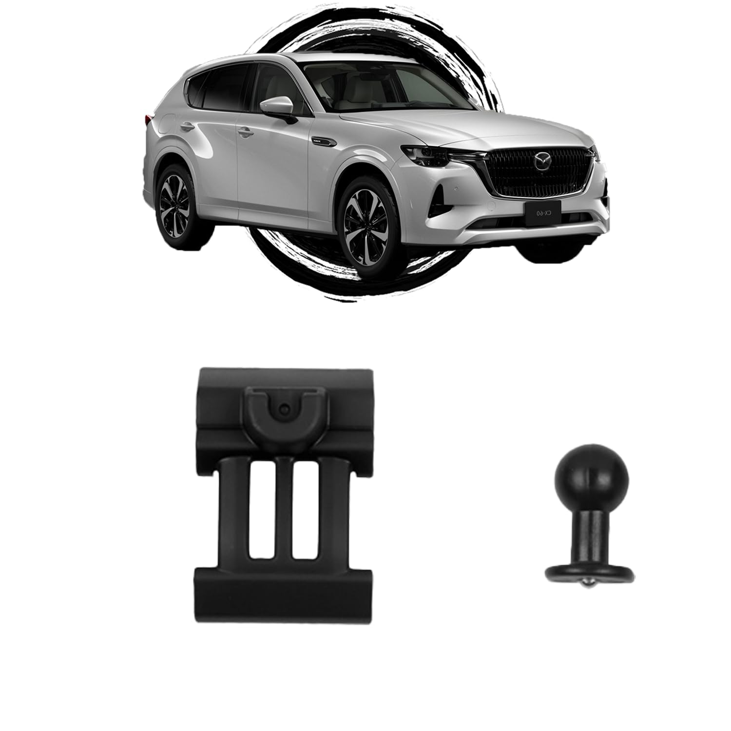 樂天商城 - 【CX60 アクセサリー】oricarmes マウント単品 マツダ CX-60 スマホホルダー 17mmボールヘッド 360度回転 CX-60 スマホホルダー CX60 スマホホルダー