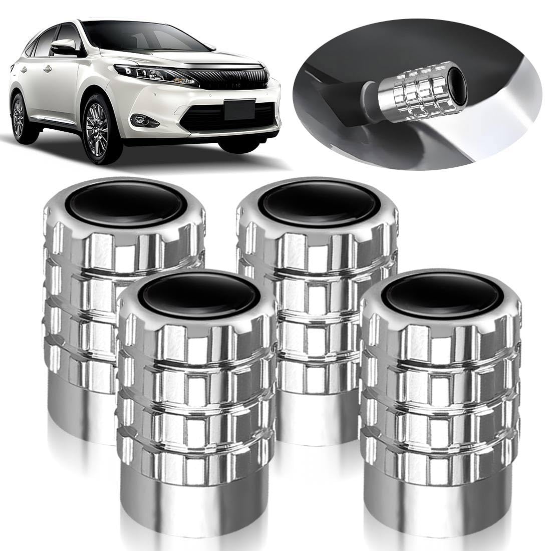 LUTU バルブキャップ 全シリーズ タイヤバルブ 防錆 防腐食 外装アクセサリー カーパーツ 流線型 オシ..