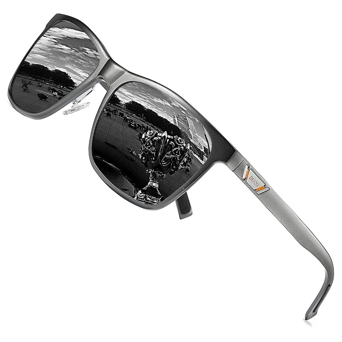 [DUCO] ���󥰥饹 ��� ��ž�� �и� ���󥰥饹 ����� UV400 �ؤ󤳤� ���󤰤餹 ���졼 �������ȥ� sunglasses for men...