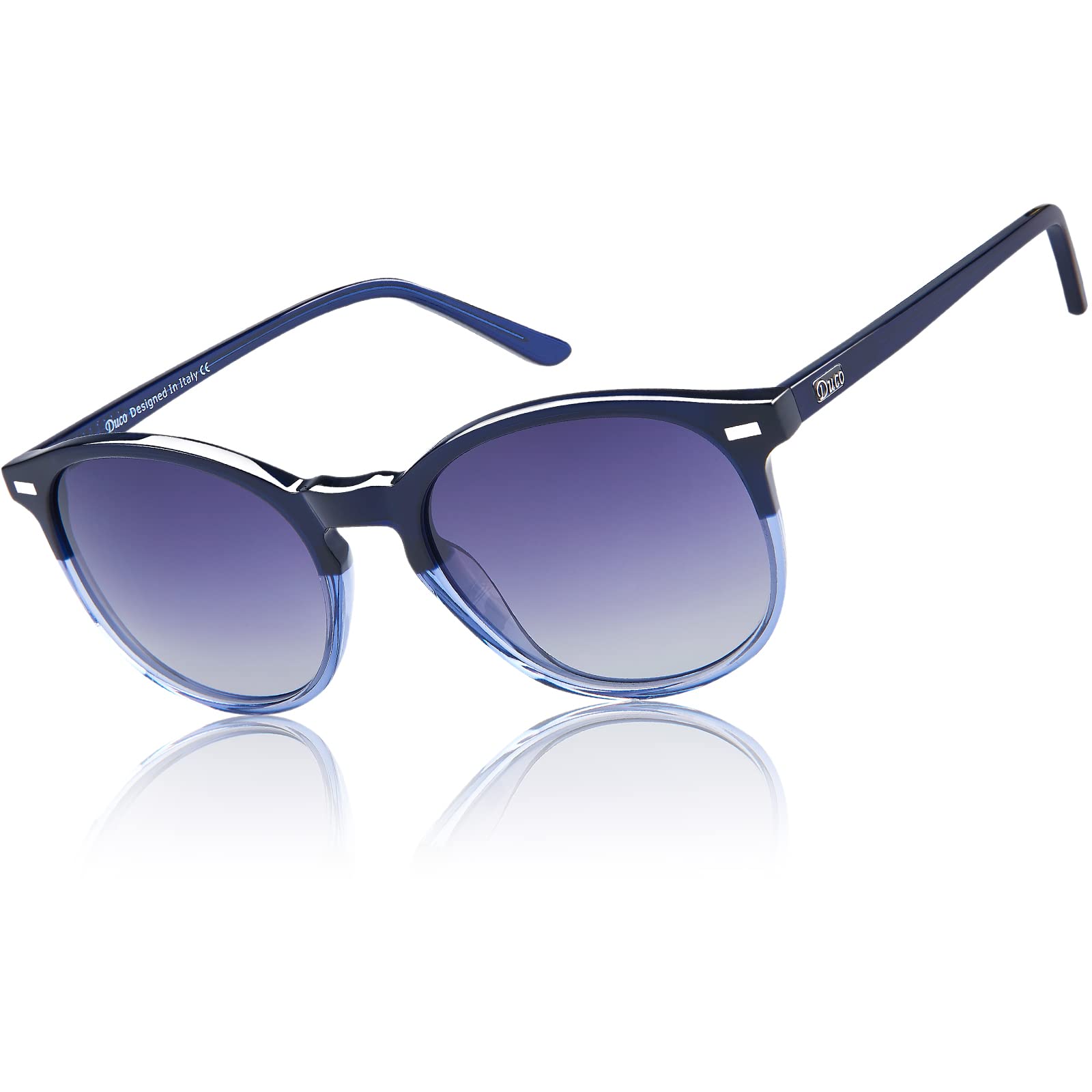 [DUCO] ���󥰥饹 ��ǥ����� uv���å� �ݥ��󥰥饹 �֥롼 uv400 �и� ��� �ե��å����ʥǥ����� sunglasses women �糰...
