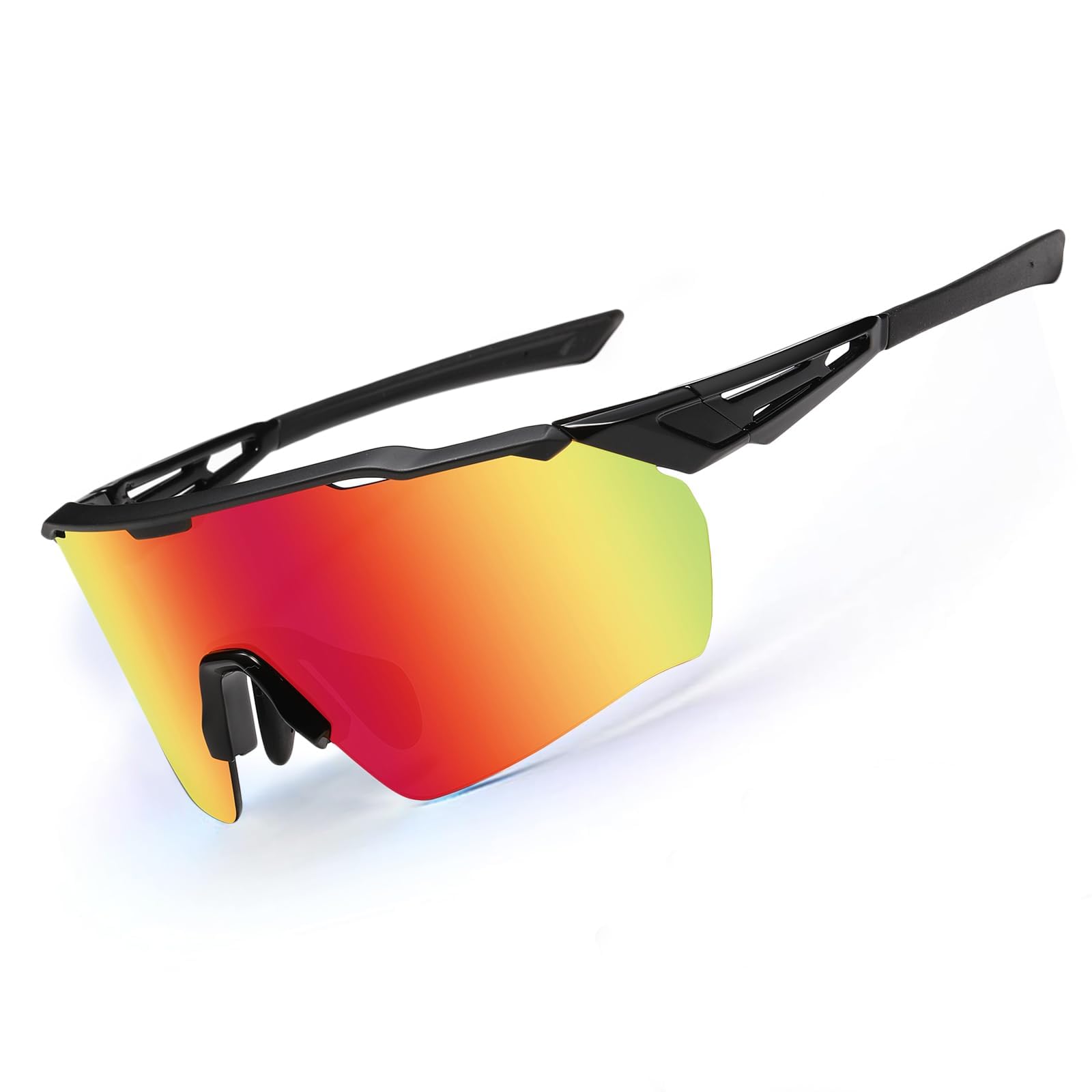 [DUCO] スポーツサングラス メンズ 偏光サングラス スポーツ用 UV400 紫外線カット 自転車／野球／テニ..