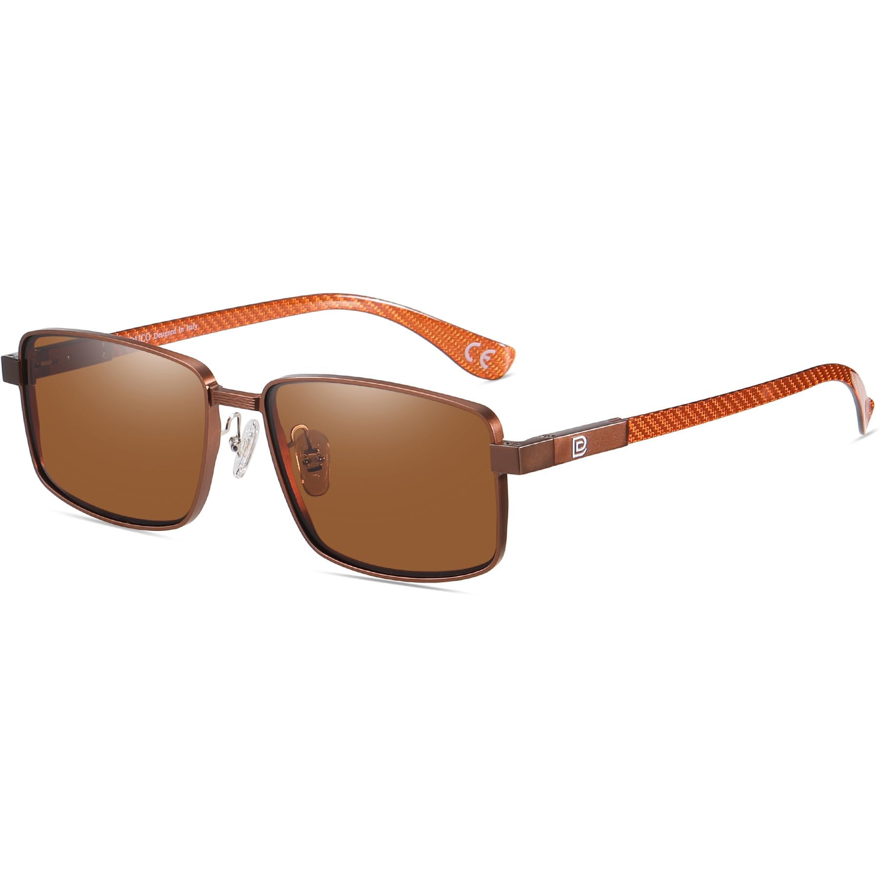 [DUCO] ���󥰥饹 ��� �и� ���󥰥饹 ��ž�� ������ UV400�ݸ� ������� �ե��å���� ���󤰤餹 ���ú�������Ǻ� 2306 (�֥饦��-...