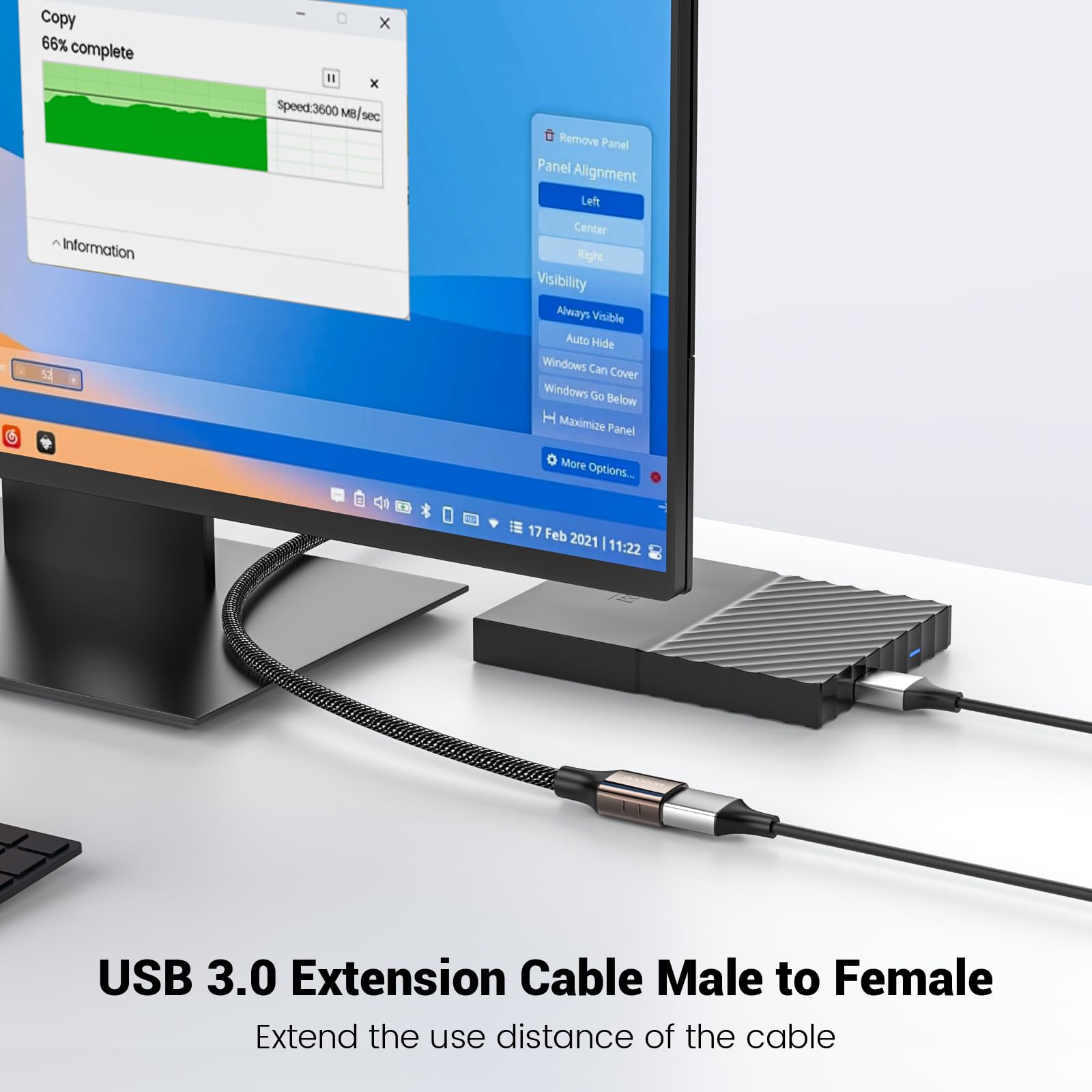 MOGOOD USB 3.0 延長ケーブル0....の紹介画像3