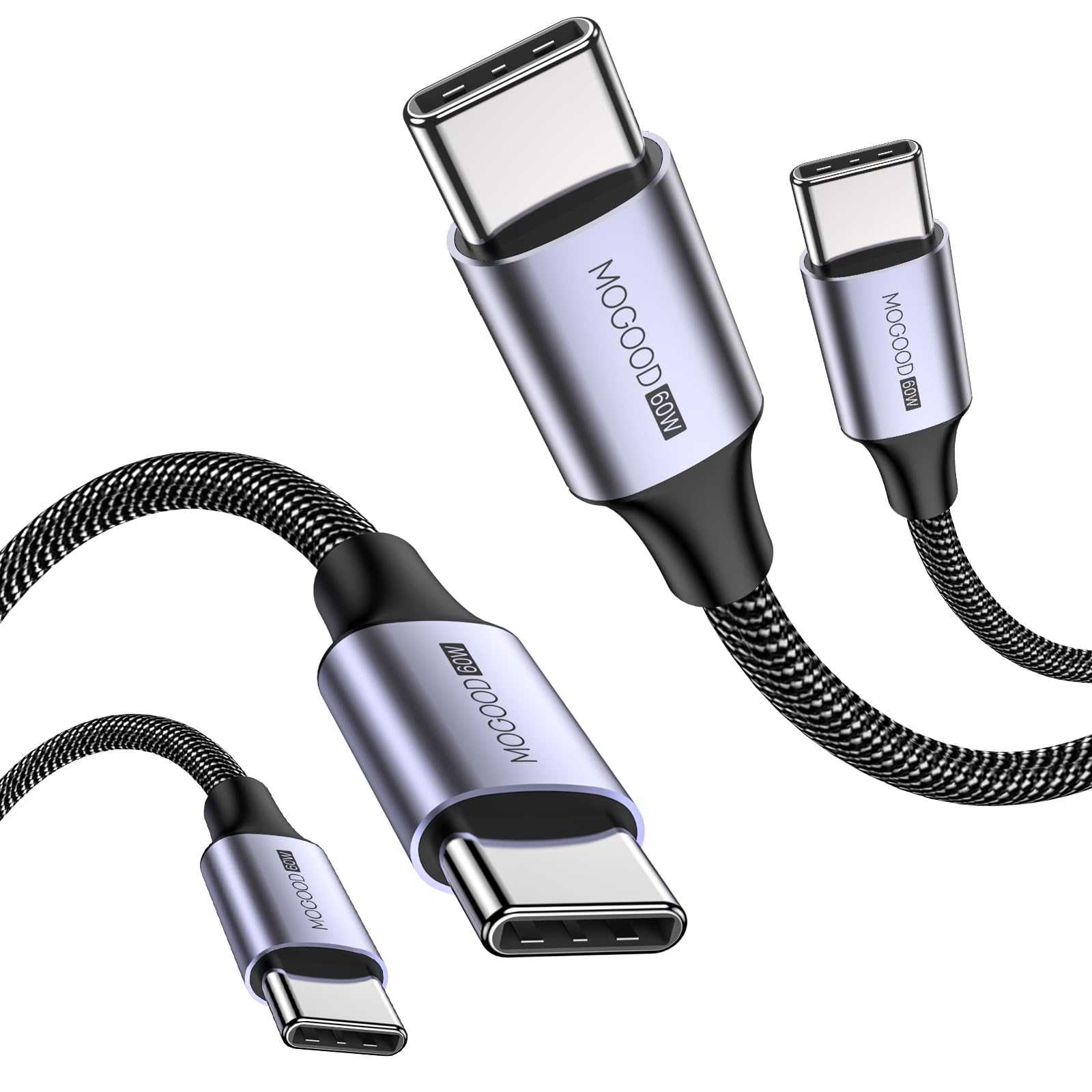 MOGOOD USB C to USB C�����֥� C���� to C������2�ѥå��˸ߴ��� iPhone 15/15 Pro/15 Plus/15 Pro Ma...