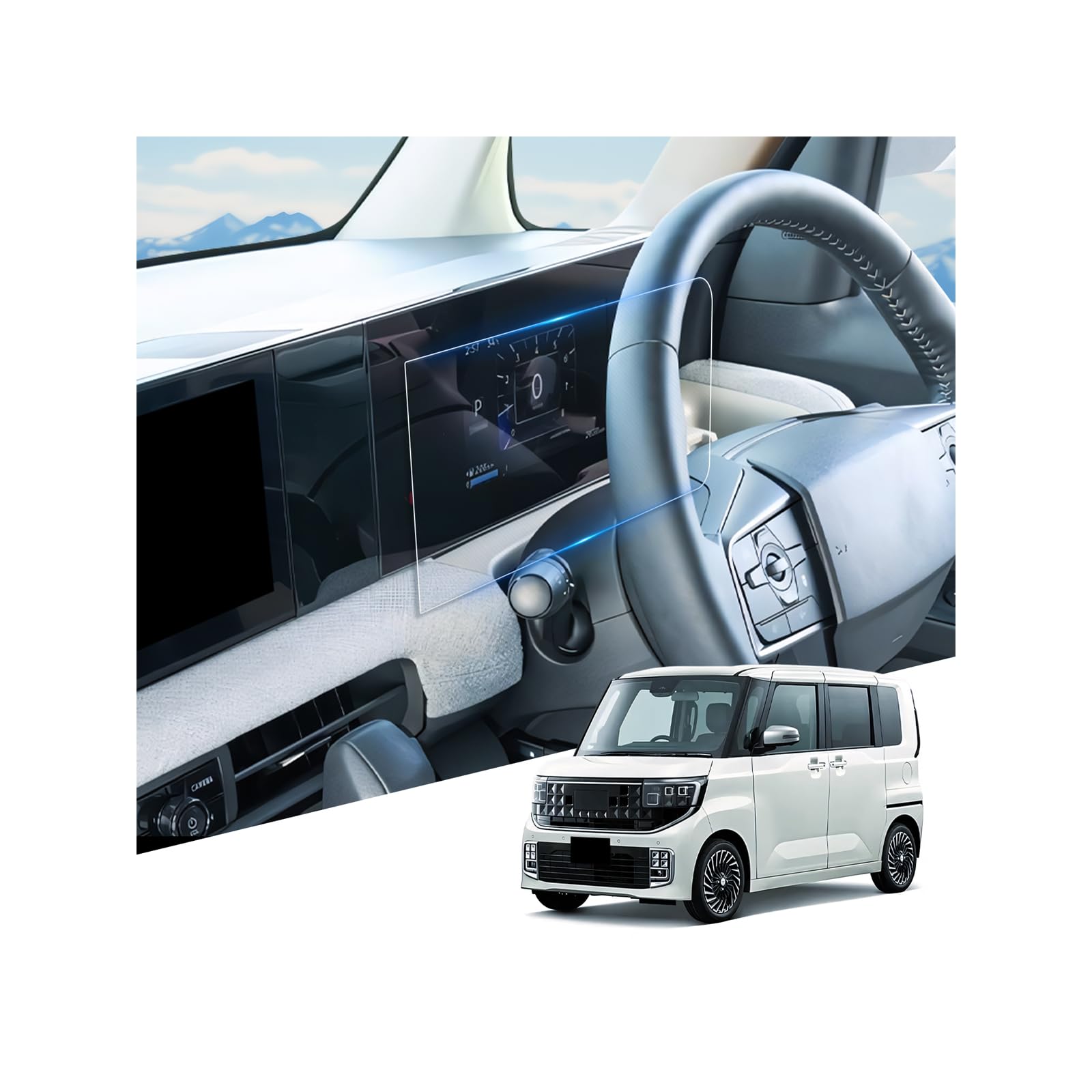 Rakuten - [2026新型] WEIPIN ルークス 4代目 BB型 強化ガラス 保護フィルム 傷防止 低反射 高感度タッチ BB1A/BB2A/BB5A/BB6A 12.3インチ 9H 自己吸着 HydroAg+ 耐眩光 フィルム ルークス 4代目 BB型 アクセサ