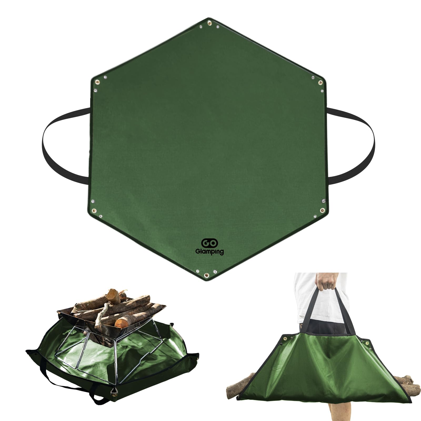 GOGlamping SHIBA RAKU 焚き火シート スパッタシート 耐火シート 焚き火台シート 防火シート 耐熱 撥水..