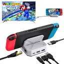 MOGOOD Switch ドック 互換Switch 2 USB C ドッキングステーション スイッチ TV ドッキングステーション HDMI 【4K@60Hz&1Gbps イーサネット&Type A 3.0*2&100W USB C 充電】Switch1