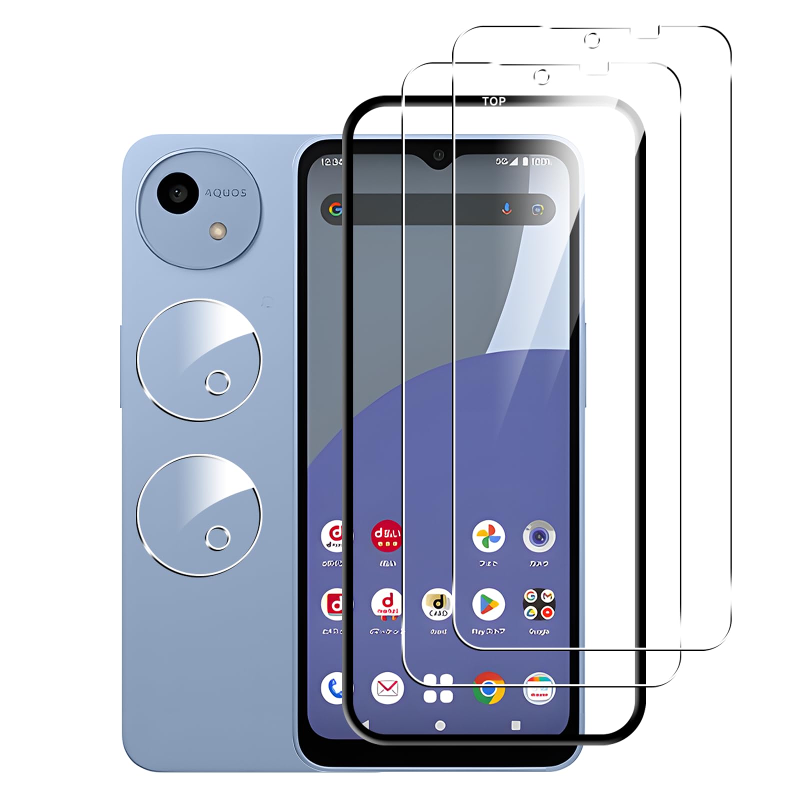 �б� Aquos Wish5�ե���� ���������դ���2+2�� ���ܰ��˻��� �� �б� Aquos Wish5���饹�ե���� + �����ե���� 2�� �ݸ�ե���...