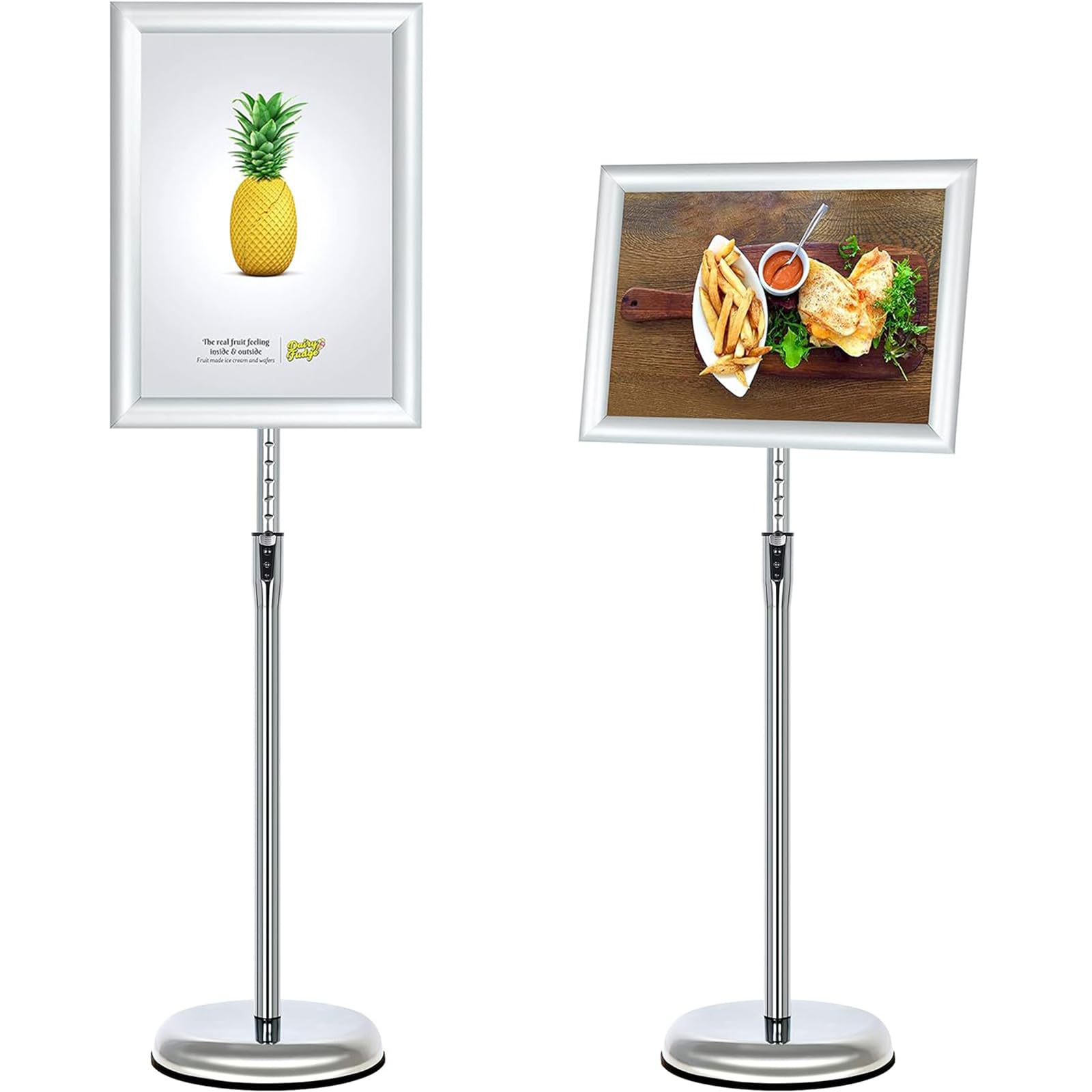 樂天商城 - VAIIGO 案内板A3 スタンドボード メニュースタンド会社案内 情報板 お知らせ 掲示板 受付イベントの案内表示 お店の看板 エントランス 入口 オフィス 多種多様に対応 (シルバー)