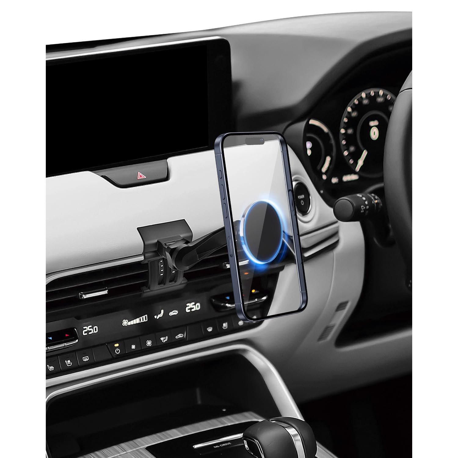 HUAHAO【延長アーム付き さらに360度回転】マツダ CX-60 CX-80専用スマホホルダー マグネット式 cx80車..