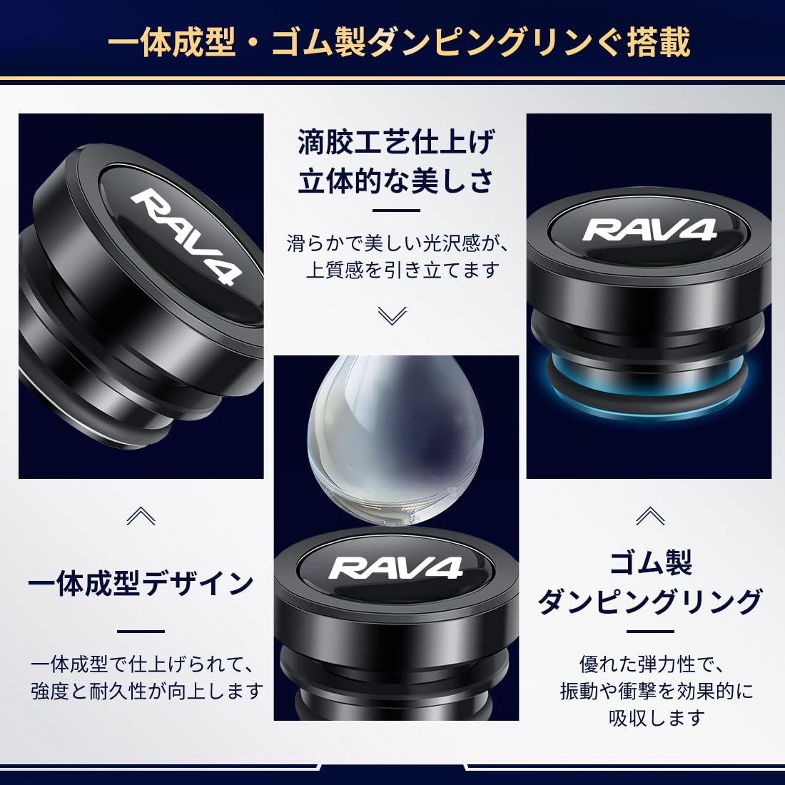 LUTU 新型RAV4 全シリーズ対応 シガーソケット キャップ 車用ライタープラグカバー 厚重感 高光沢仕上げ 雰囲気変わり 防塵 防水 滴胶加工 ワンタッチ設計 高耐久性 防塵 防触電設計 贅沢感 簡単取り付け 防衝撃シリコンリング付き 一個入り (R