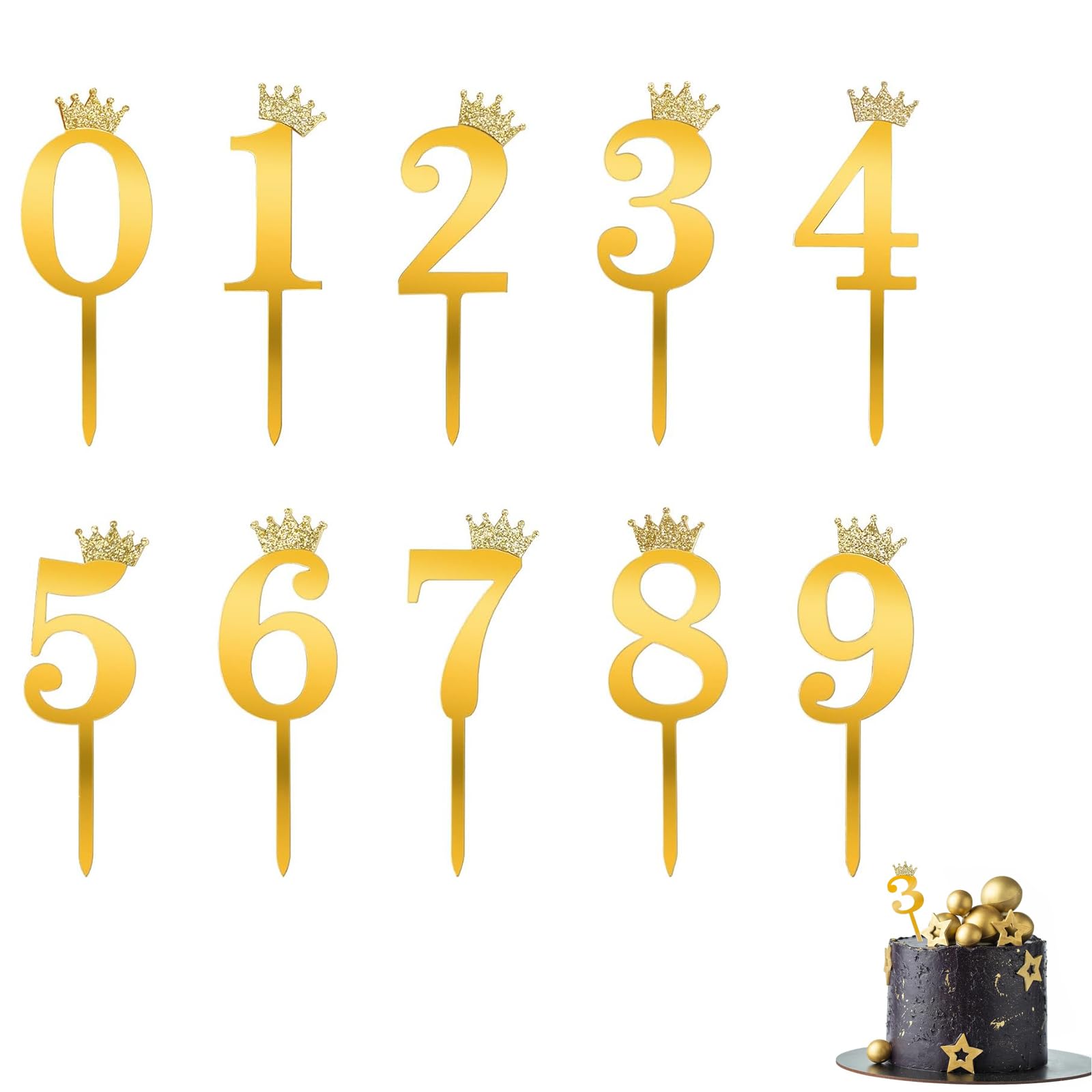 ・【かわいいクラウン数字のケーキトッパー】誕生日や記念日をオシャレに演出できるアクリル製のトッパー。・【10枚セットで幅広い用途】数字0〜9まで各1枚入り。お子様から大人の年齢まで対応可能。・【華やかなデコレーションアイテム】バースデーケーキやパーティーに最適。アクリル製でツヤ感があり、おしゃれな印象を演出。・【表裏保護フィルム付き】保護フィルムを剥がしてご使用可能。簡単に剥がせるため、取り扱いにも安心。・【色の異なる場合は交換可能】実物と異なる場合、早急にお取り替えいたします。パソコンやモニターの設定による色味の差を考慮しました。誕生日や記念日をオシャレに演出できるアクリル製のトッパー。