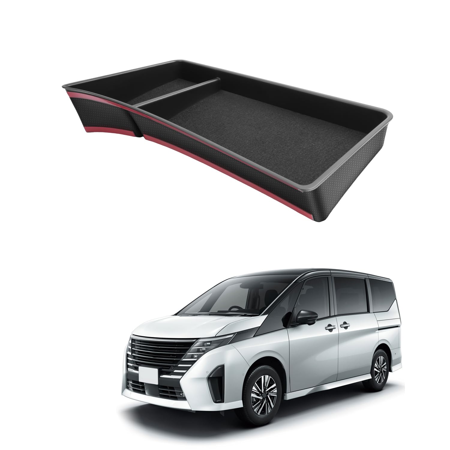 HUAHAO 日産 セレナ C28 専用 ダッシュボードトレイ 12.3インチナビ セレナc28 ダッシュボード コンソ..