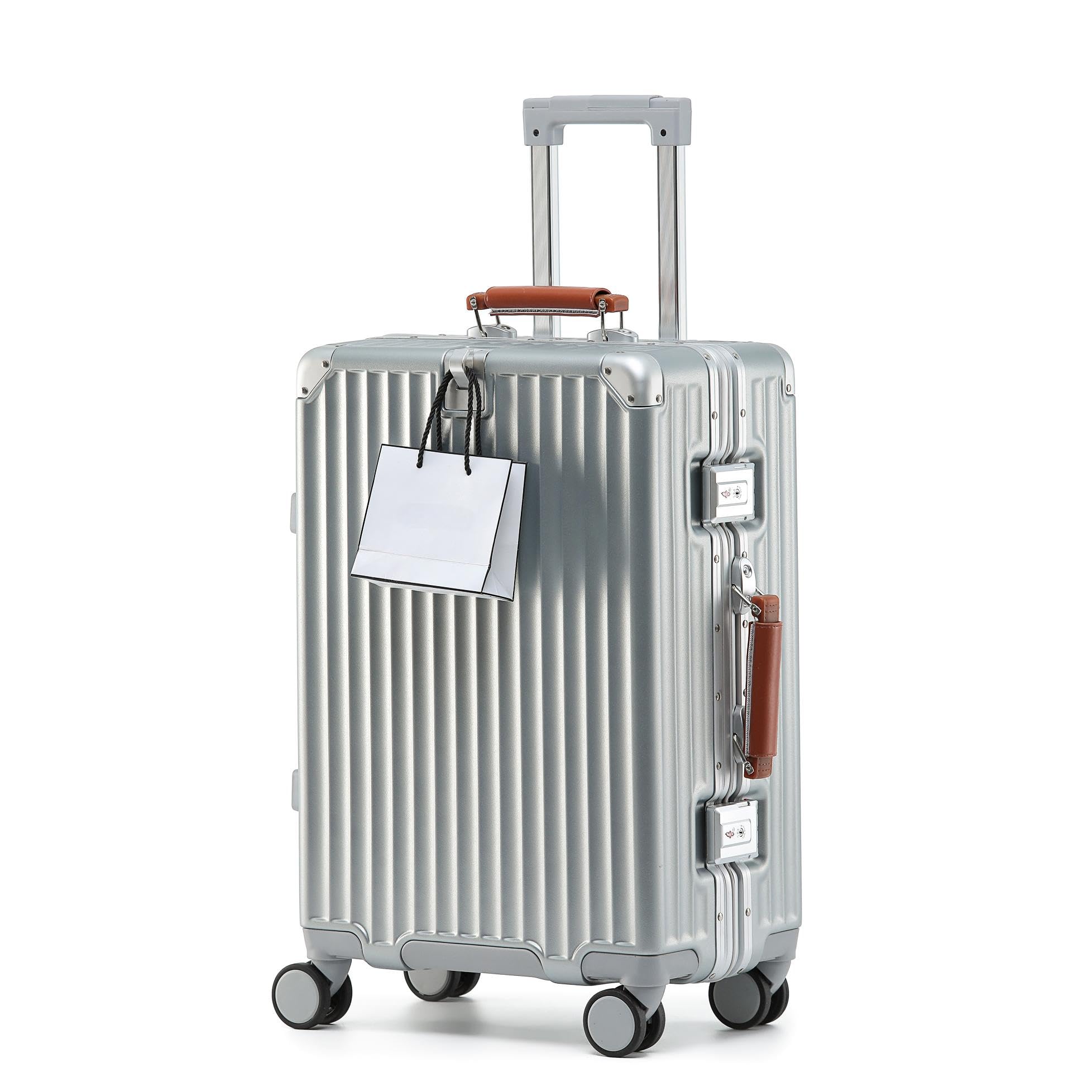 [Yuweijie] スーツケース キャリーケース シルバー 65L 5泊6日 Amazon.co.jp: [Yuweijie] スーツケース アルミフレームタイプ