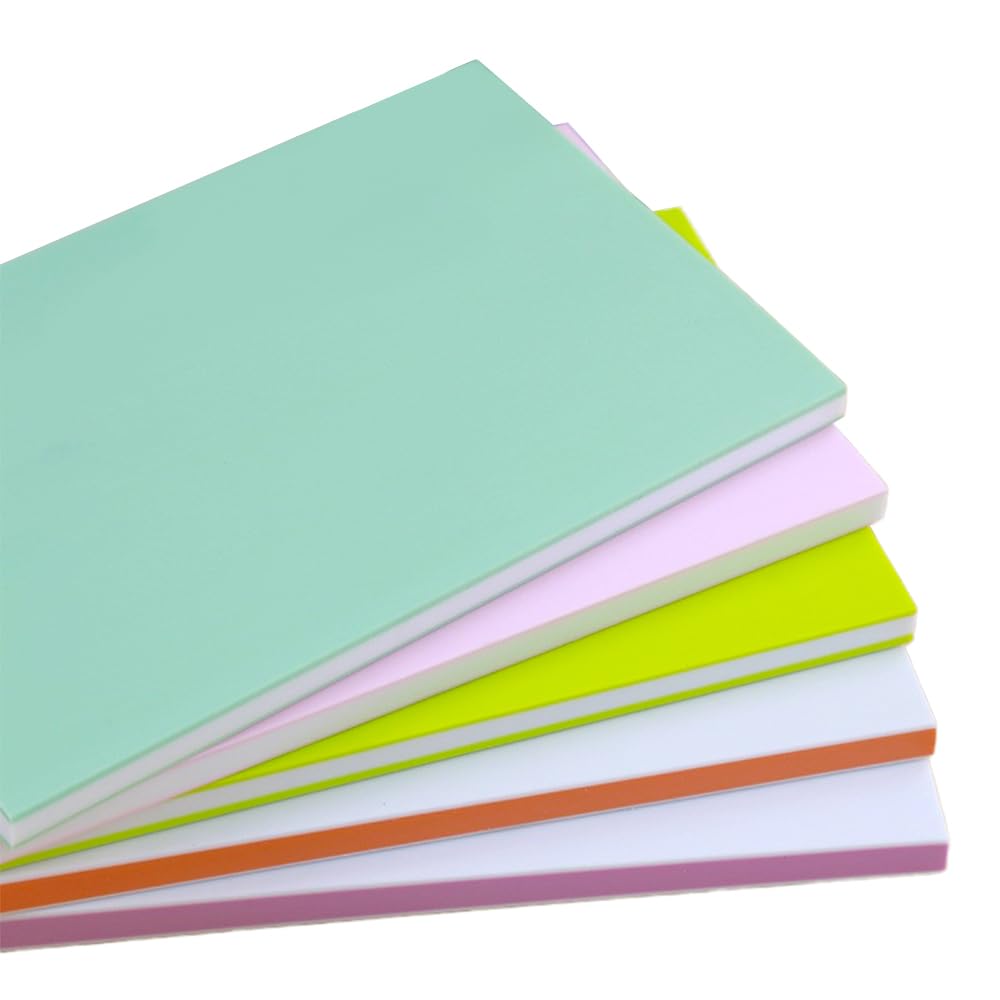 ESJNNK 消しゴムはんこ 5個セット 10*5*0.8cm 長方形 3層構造 色はランダムです 消しゴムスタンプキット ソフトゴムスタンプ材料 簡単な彫刻 家庭DIY工芸品印鑑 手芸用品 クラフト用品 手作り素材 学習用