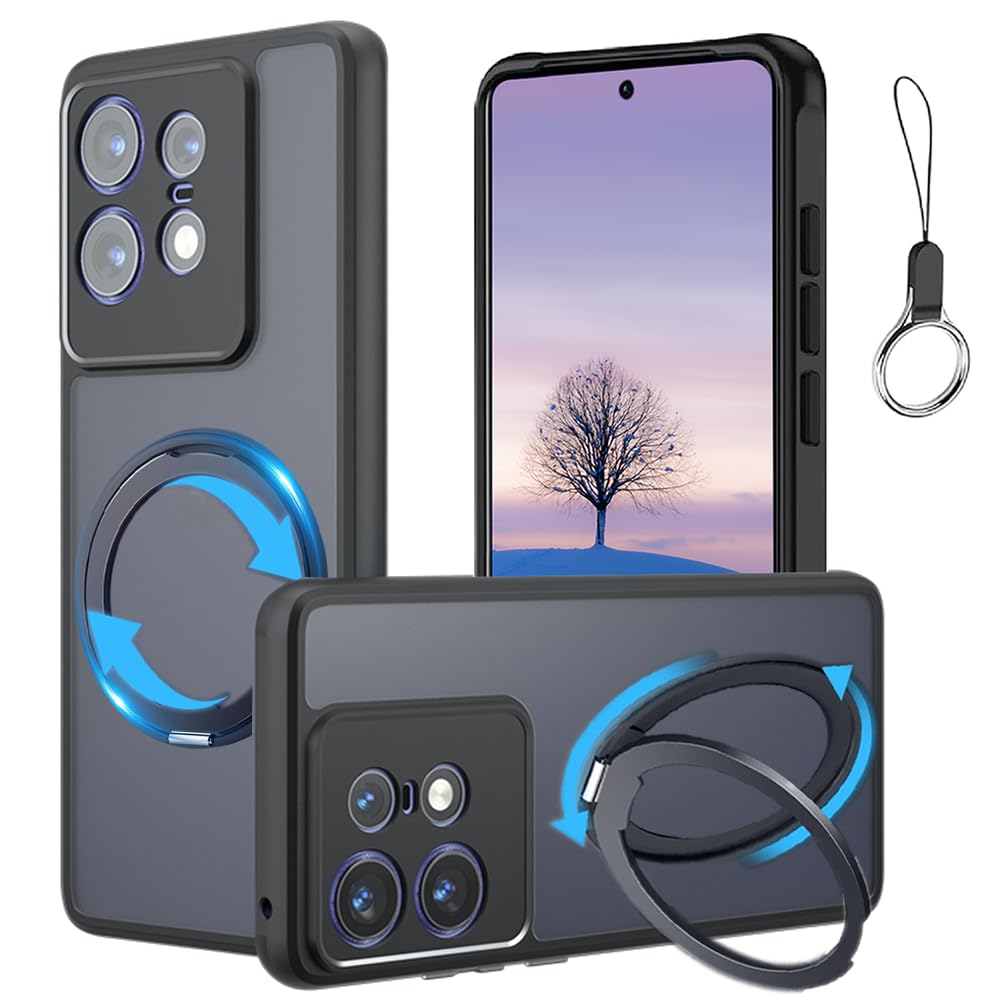 樂天商城 - FOR Motorola Moto Edge 50 Pro/50S Pro 用 ケース モトローラエッジ50 プロ MOSAH1 カバー Magsafe対応 360°回転スタンド カメラレンズ保護 メタルフレーム 高感度タッチ 隠しスタンドケース ワイヤレ