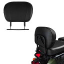 Vancroser クロスカブ CC110 バックレスト オートバイ パッセンジャー バックレスト 荷物ラック バックレスト バイク用 振れ止め 背もたれ パッド 後部座席シート ホンダ クロスカブ CC110に最適