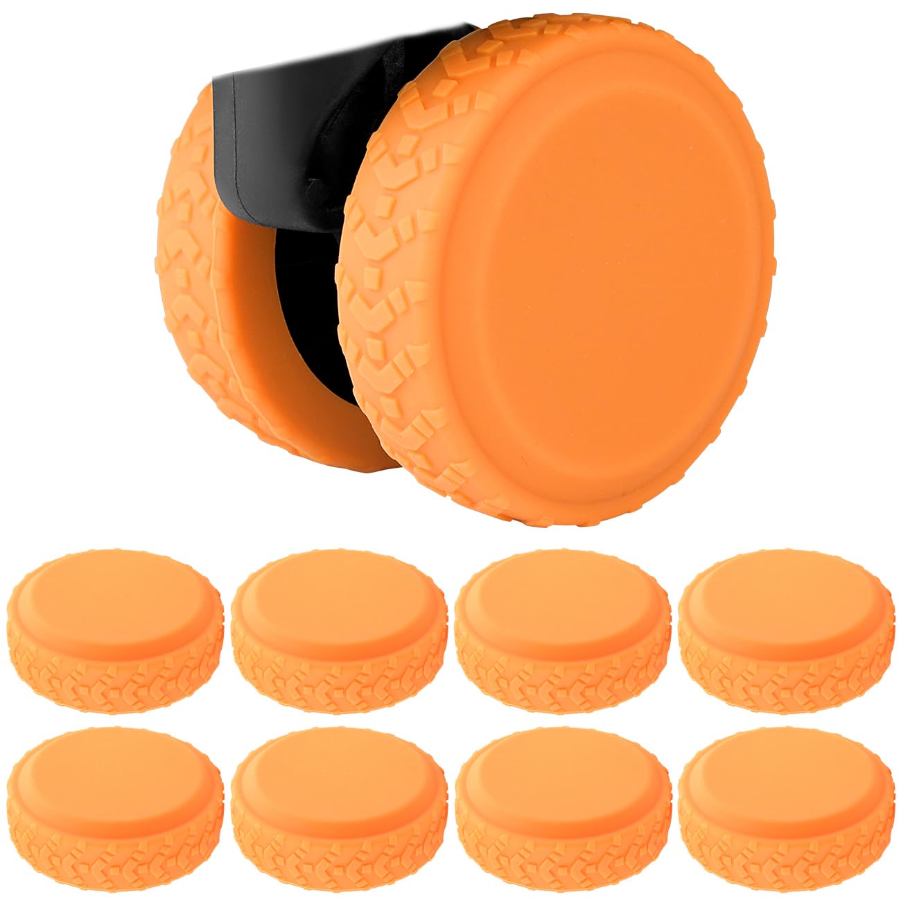 [YAOTECH] キャスターカバー スーツケース タイヤカバー 脱落防止 キャリーケース 車輪カバー シリコン..