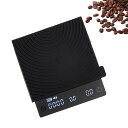 TIMEMORE タイムモア コーヒースケール Basic Mini 0.1g精度 ドリップスケール コンパクト 充電式 オートモード付き エスプレッソに適用可能 日本語説明書付き ブラック