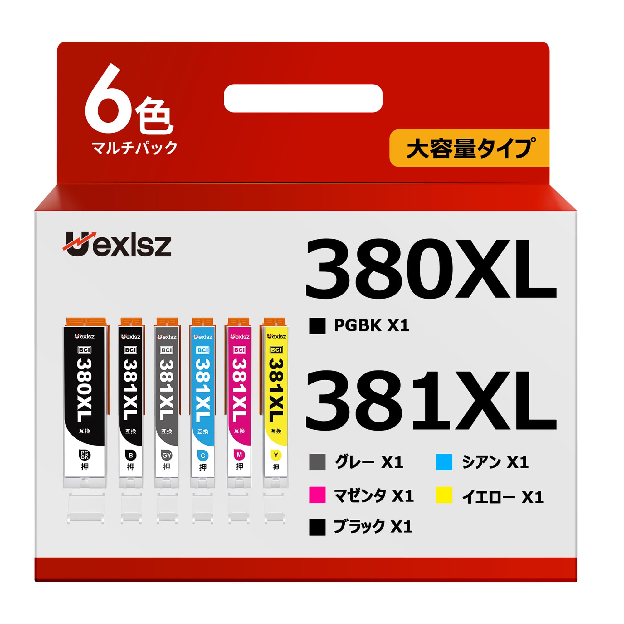 樂天商城 - BCI-380XL BCI-381XL キャノン 用 インク 380 381 純正 と併用可能 canon 用インク 381 BCI-381 ts8330 インク 6色 大容量 BCI-380 PIXUS TS8130 TS8230 TS8330 TS84