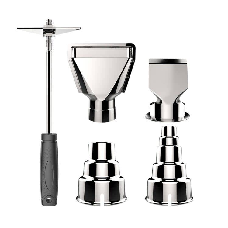 Anesty ヒートガン ノズル ホットガン アタッチメント ホットエアガン 5点セット 曲面ノズル 平面ノズ..