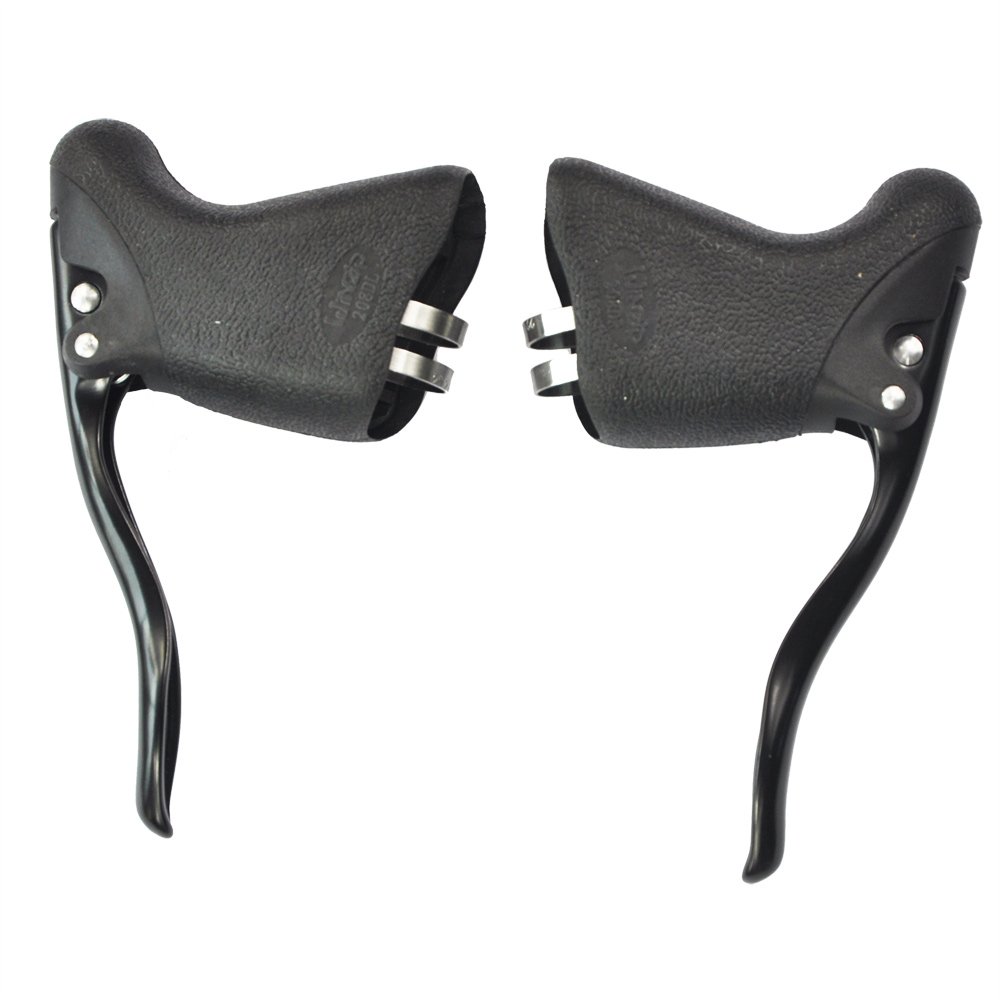 UPANBIKE ロードバイクブレーキレバー トラックバイク 自転車 ハンドルバー ブレーキレバー セット (ブ..