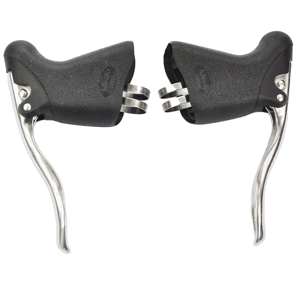 UPANBIKE ロードバイクブレーキレバー トラックバイク 自転車 ハンドルバー ブレーキレバー セット (シ..