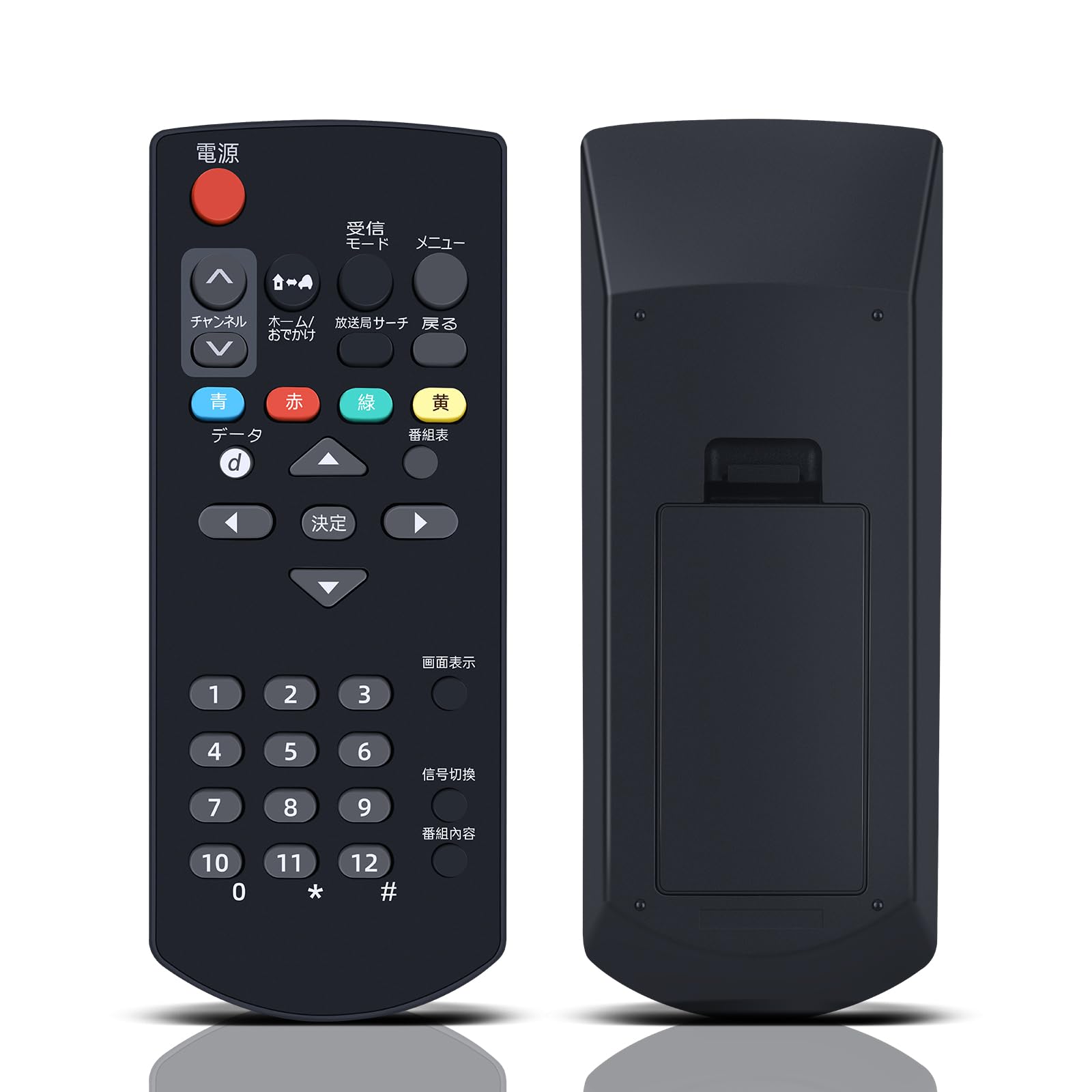 AVTVA チューナーリモコン for Panasonic N2QAYC000035 車載用地上デジタルチューナー用リモコン TU-DTV65-2B TU-DTX600 TU-DTV60 TU-DTV65-2A対応