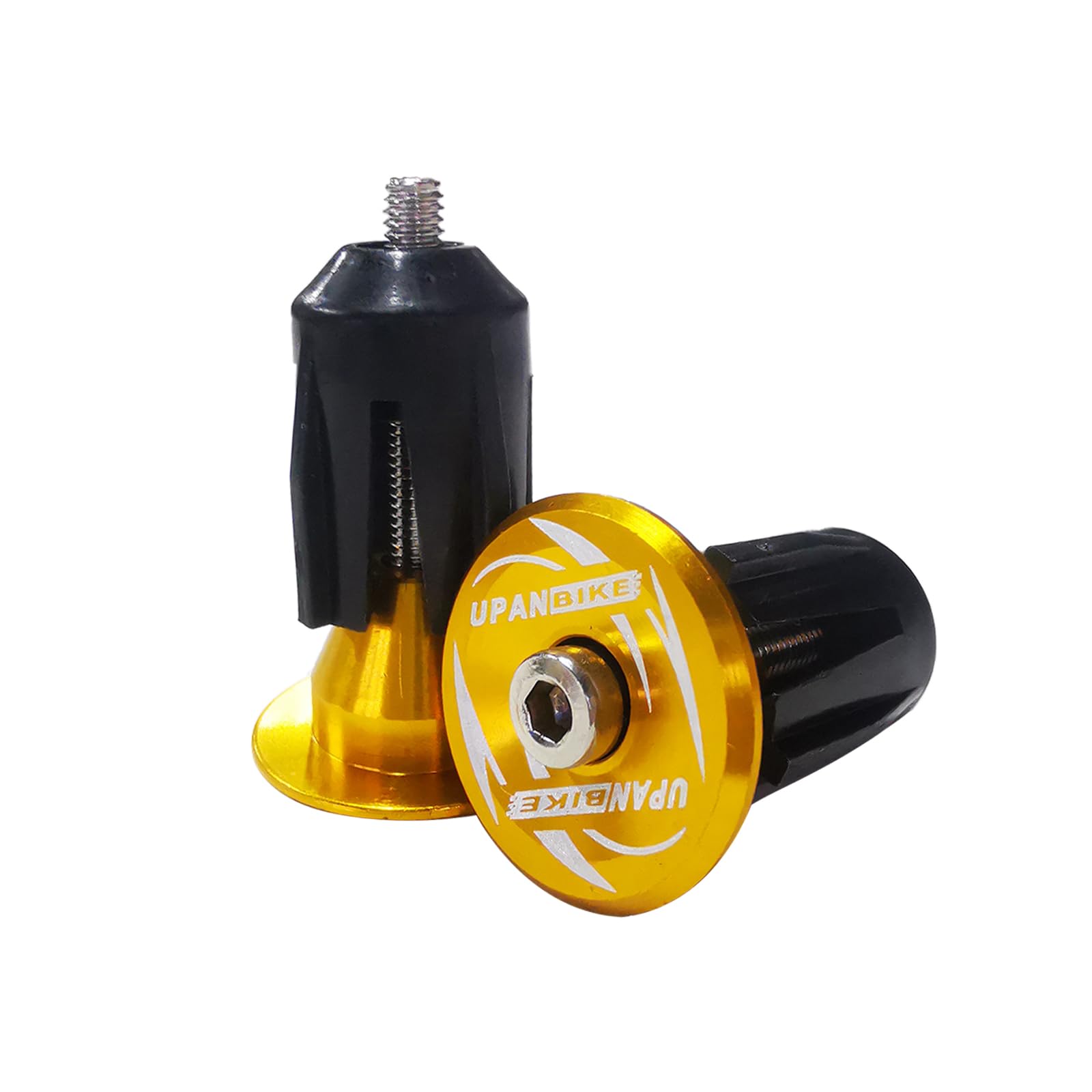 UPANBIKE マウンテンバイク ロードバイク 1組 バイクハンドルバーエンドプラグ アルミニウム合金 膨張 ..