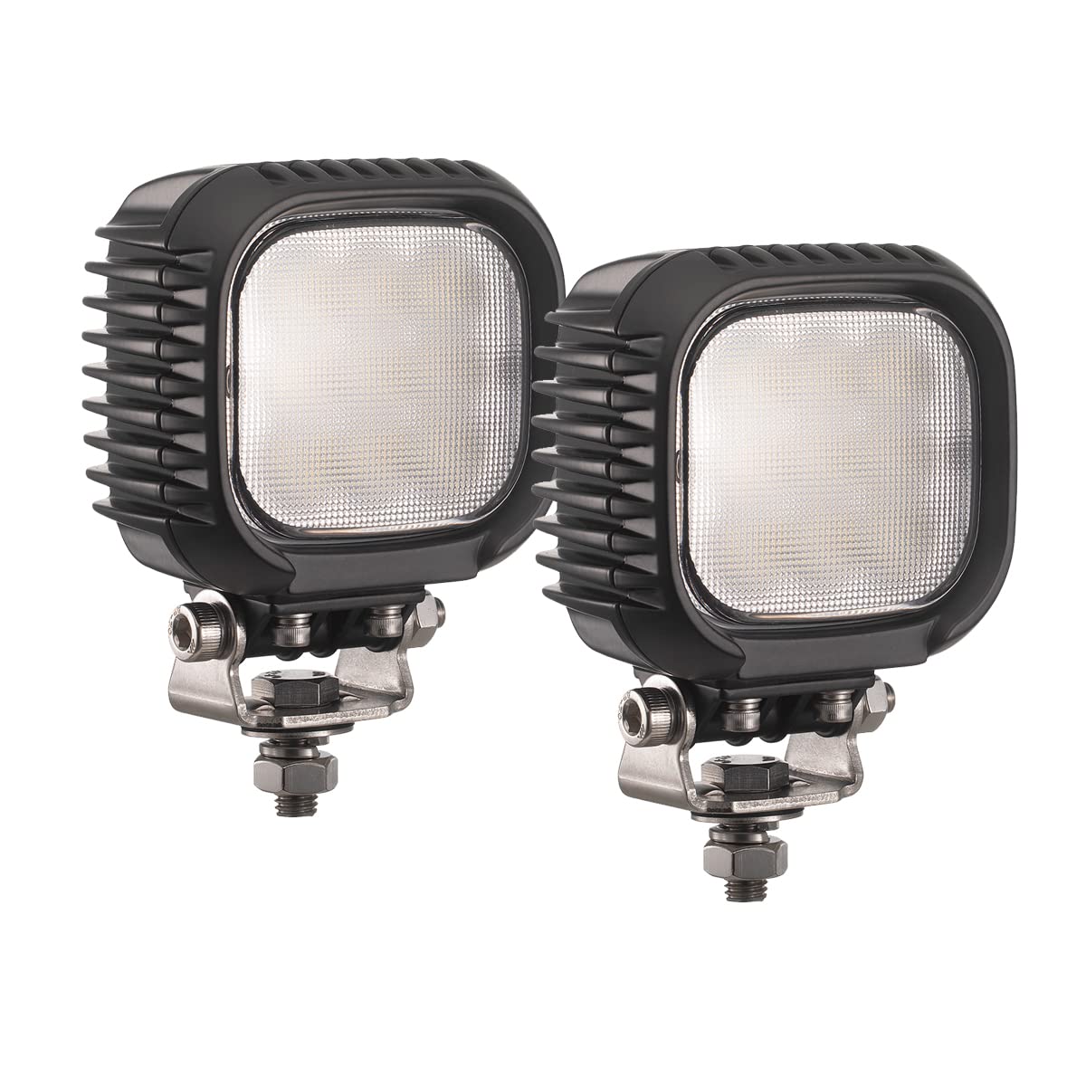 除雪機 led作業灯 直径100mm 63W IP69防水 広角 車外灯 機械の作業灯 トラックのバックランプ トラクタ..