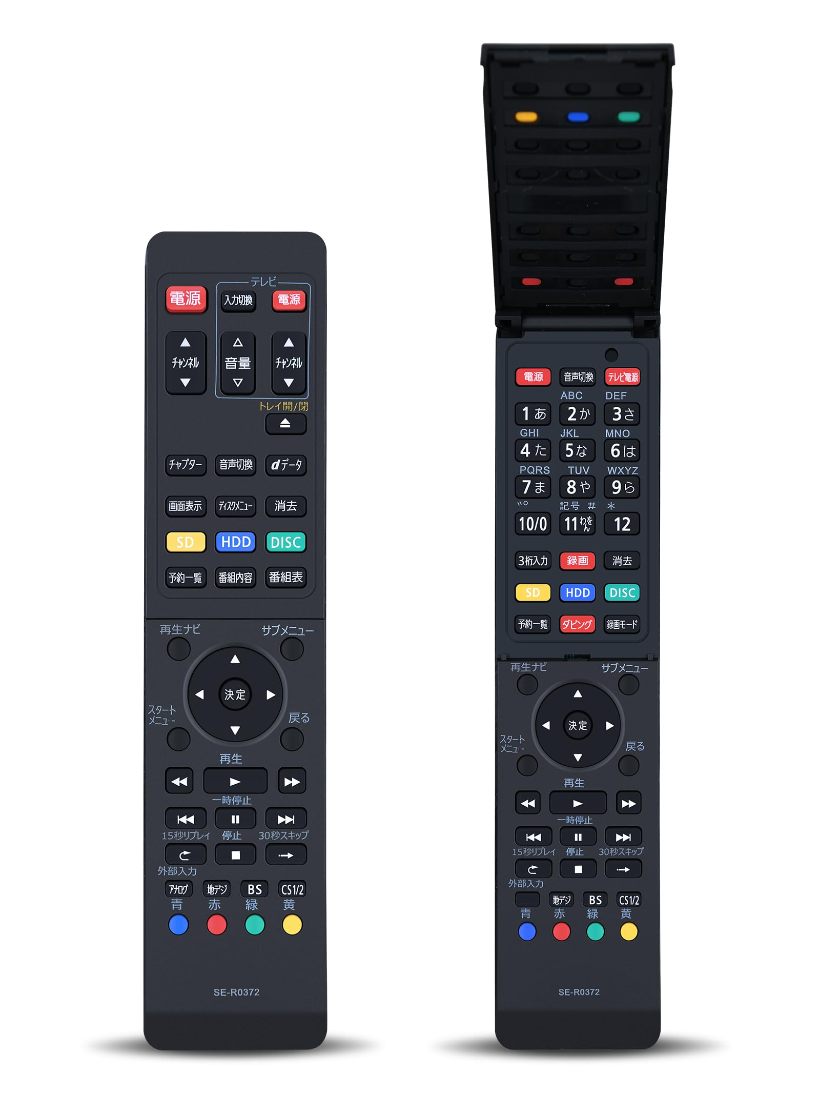 レコーダーリモコン SE-R0372 for TOSHIBA 東芝ブルーレイレコーダー用リモコン D-B1005K D-B305K対応【部品番号：79104977】