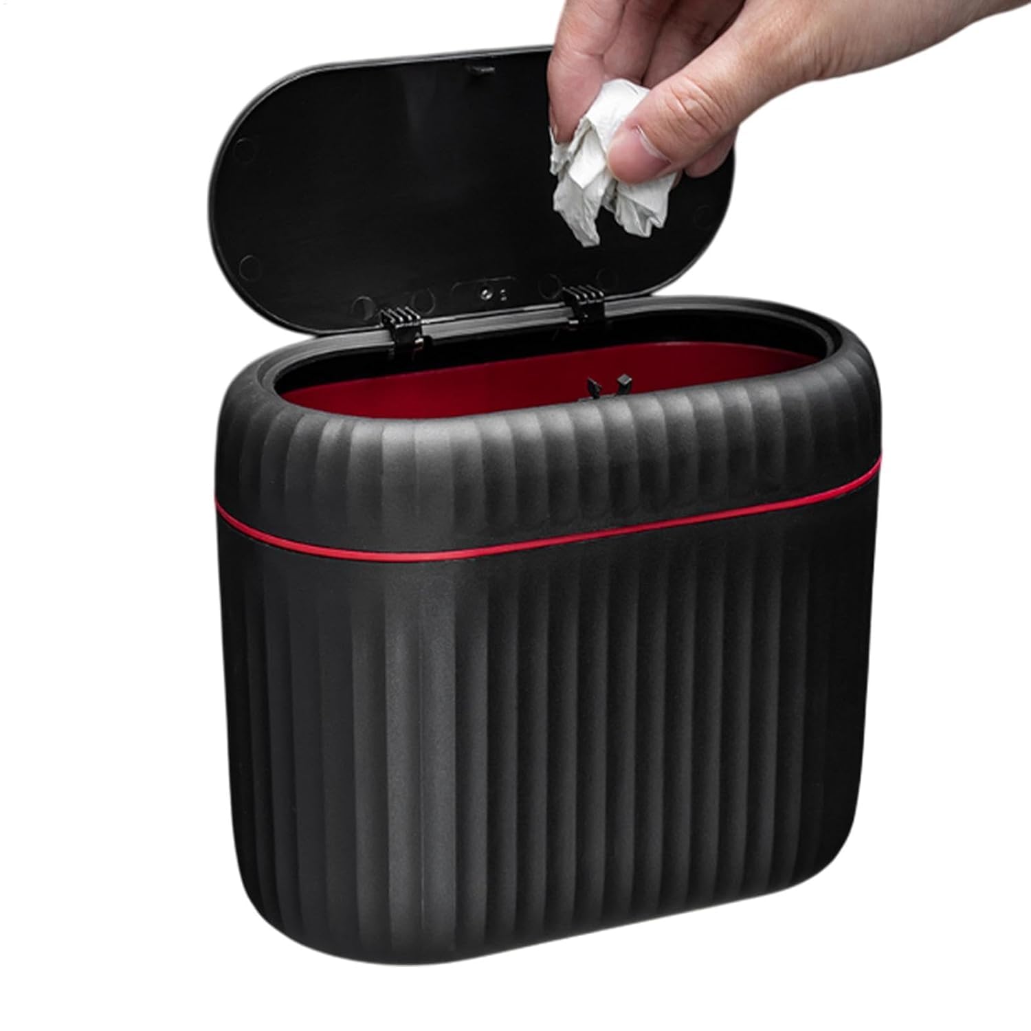 ZUKIDA 多機能ゴミ箱 蓋付き車用ゴミ箱 ミニ車用ゴミ箱 セダン、バン、MPV、トラック、フロント後部座..