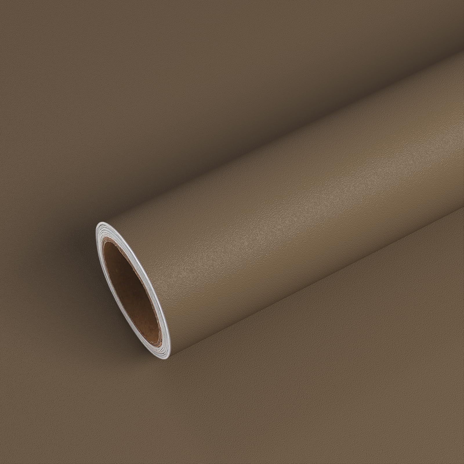 VEELIKE 壁紙シール リメイクシート コーヒーブラウン 無地 はがせる壁紙 インテリアシール 40cmx300cm..