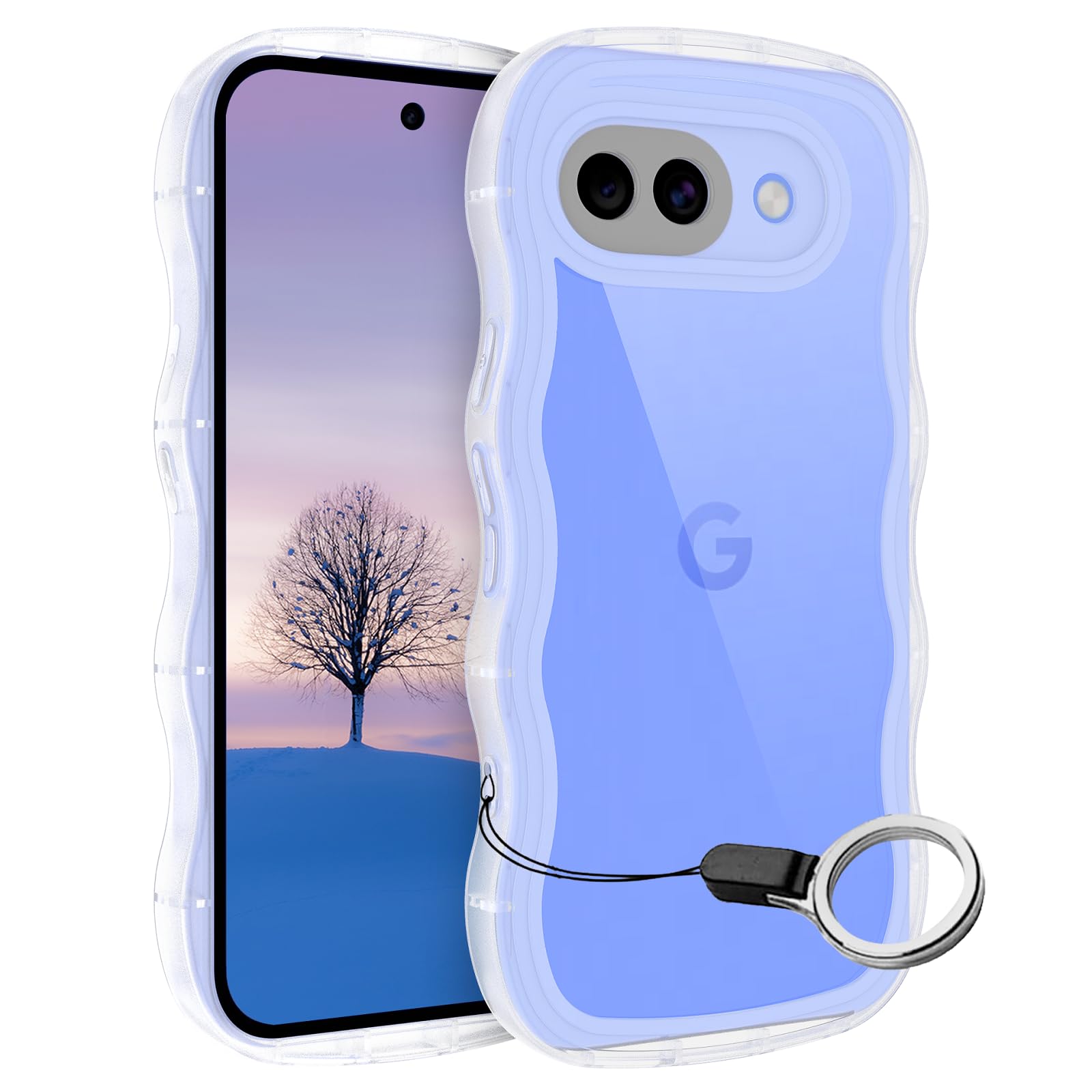 と互換性がある Google Pixel 10A ケース クリア ウェーブ ピクセル 10A TPU波状のバンパー 透明 スマホケース かわいい うねうね グーグル ピクセル10A ウェーブ デザイン 可愛い 韓国 薄型 人気 おしゃれ 耐衝撃 黄ばみなし
