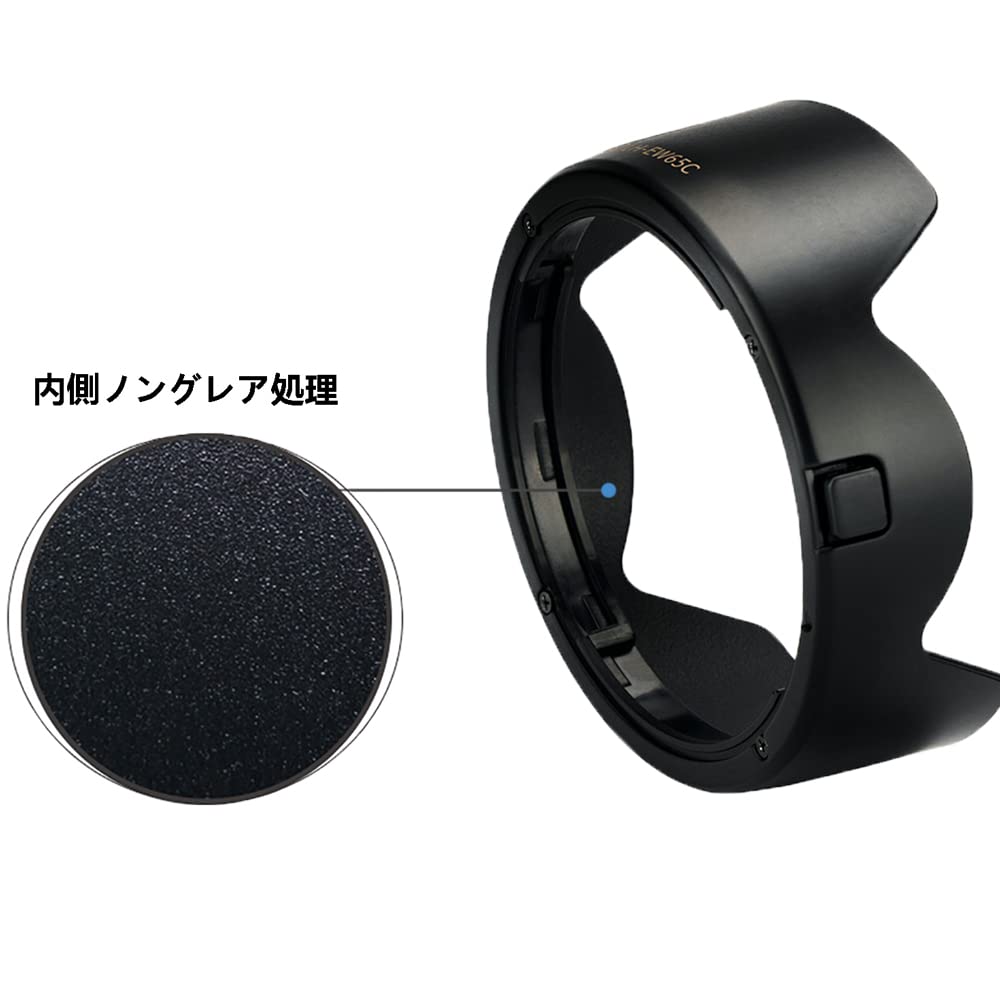 JJC EW-65C �ĵռ� ��󥺥ա��� Canon RF 16mm F2.8 STM ��� �� Canon EOS R RP R3 R5 R6 ����� ���б� ��43mm�ݸ�ե��륿�� �� ��󥺥���åץ��󥹥ȡ����ǽ