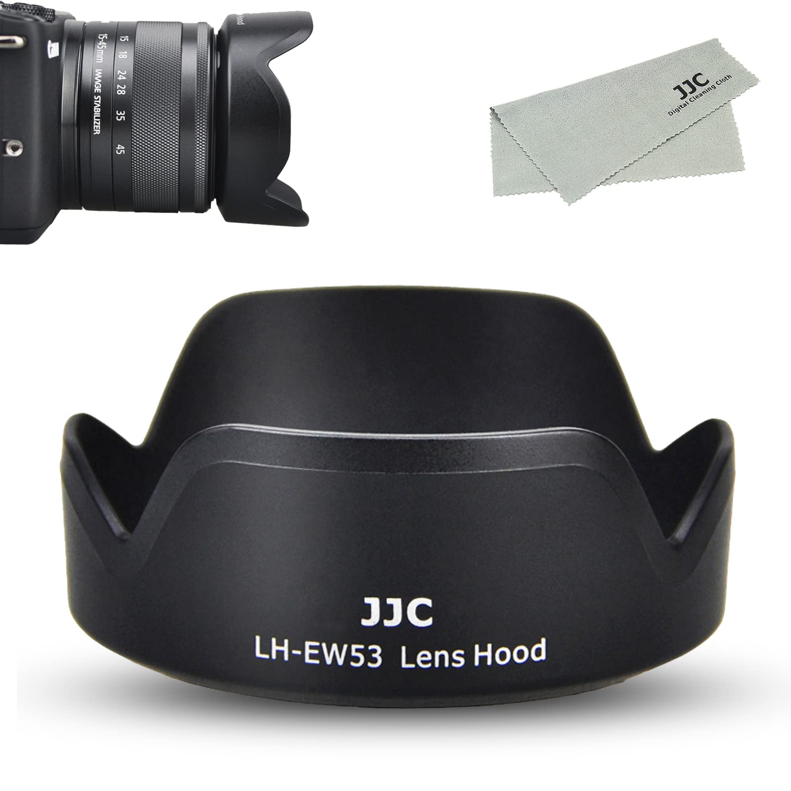 JJC EW-53 ĵռ 󥺥ա ַ Canon RF-S 18-45mm F4.5-6.3 IS STM &Canon EF-M 15-45mm F3.5-6.3 IS STM  б Canon EW-53󥺥ա ߴ