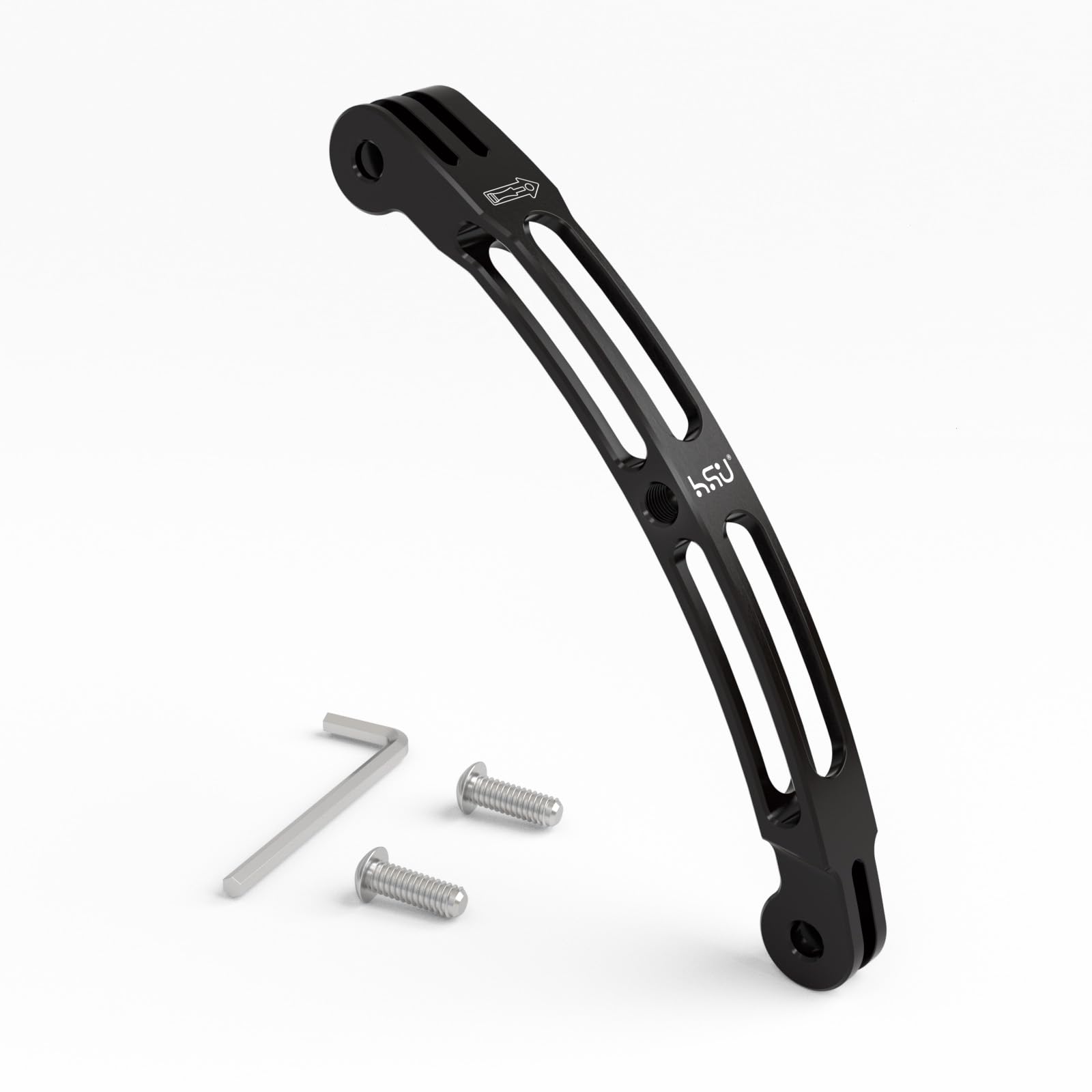 樂天商城 - HSU アルミ製曲面延長アーム gopro マウント ヘルメット アーム 延長 キット 1/4ネジ穴付きアタプター ヘルメットマウント アクションカメラ用 アクセサリー (1本 13.5CM)