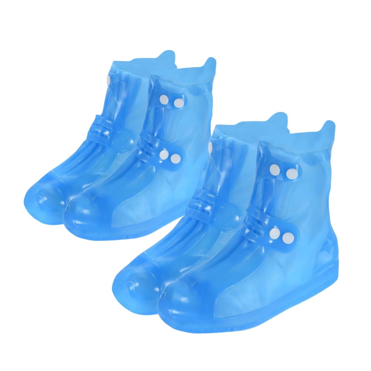 [Zukida] 雨靴カバー 川下り用トレッキングシューズ 旅行 ハイキング 防水靴カバー オーバー靴 材質PVC 2組 非使い捨て防水靴 再利用可能な長靴 緊急用 防風 撥水 しゃれ 通勤 通学 梅雨対策 男女兼用お(BLUE-XL-40~41)
